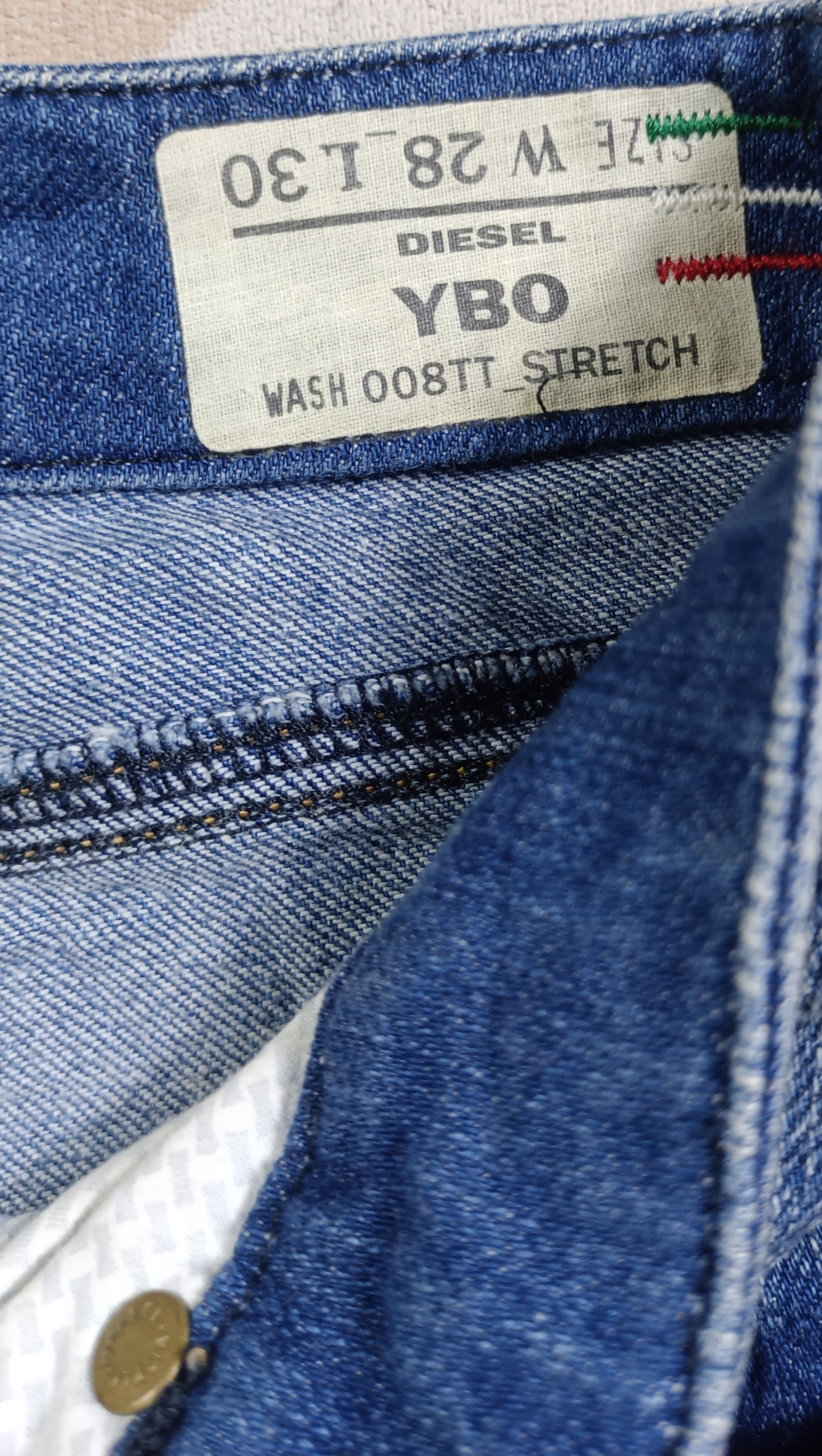 Diesel Vintage Super Flare🔥Diesel YBO Flare Distressed Denim Size US 31 - 18 Thumbnail