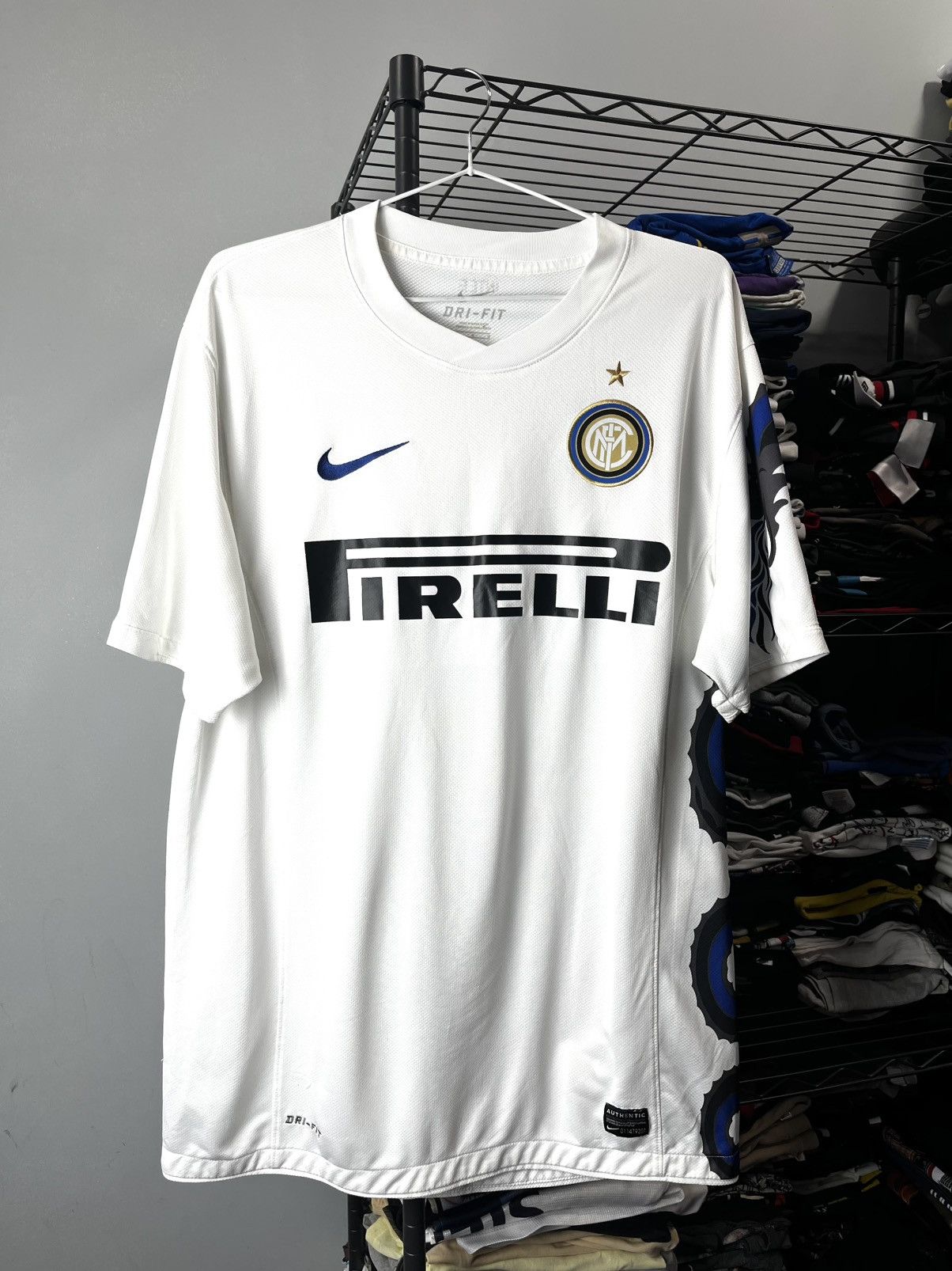 Nike Nike INTER MILAN 2010 2011 AWAY FOOTBALL SHIRT SOCCER JERSEY Size US L / EU 52-54 / 3 - 1 Thumbnail