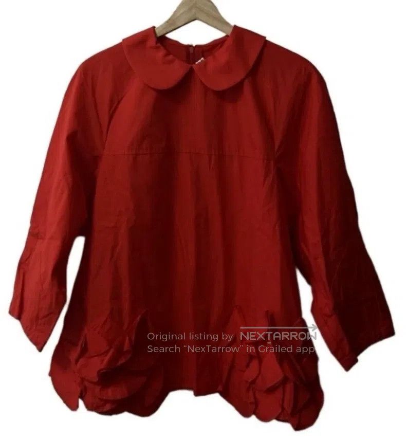 Comme des Garcons Comme Des Garcons Ruched flower blouse Size S / US 4 / IT 40 - 1 Thumbnail