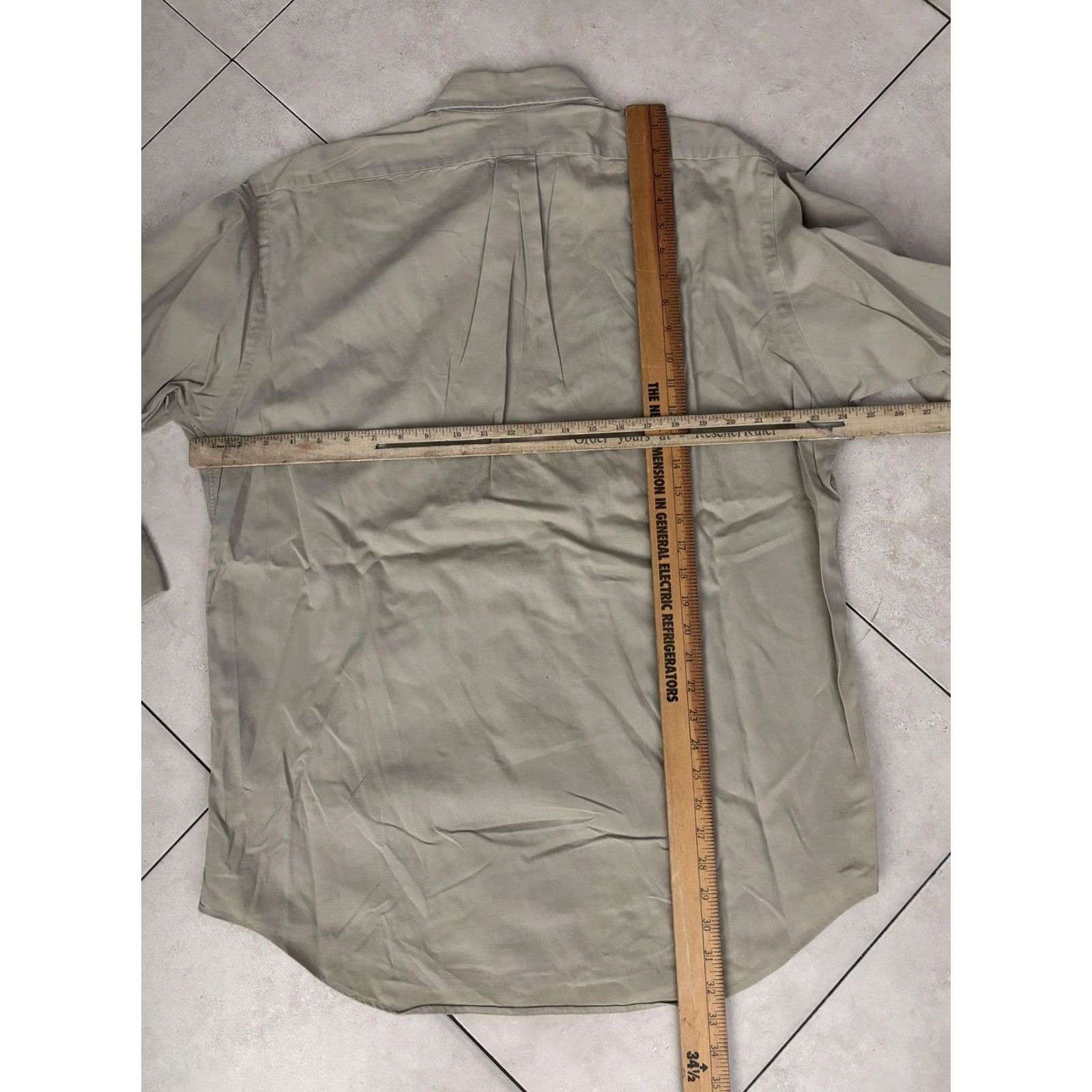 Ralph Lauren Ralph Lauren Oxford Shirt Mens M Khaki Button Long Sleeve Pocket Logo Vintage Size US M / EU 48-50 / 2 - 6 Thumbnail