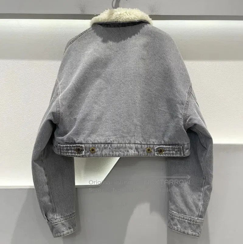 Miu Miu Miu Miu Winter Gray Nylon Jacket with Logo . Size XXS / US 00 / IT 34 - 1 Thumbnail