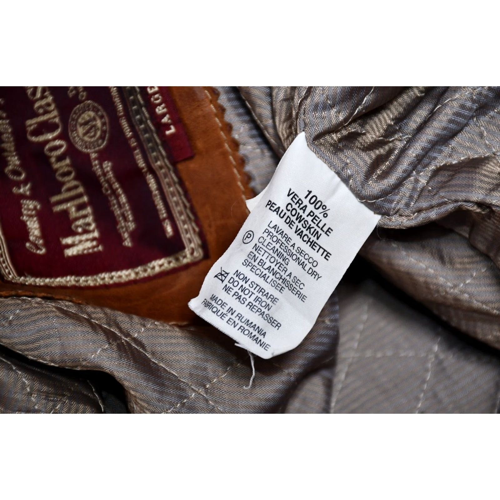 Marlboro VINTAGE Marlboro Classics Leather Jacket Men L Brown Winter Casual Year? (omit uncertain) Size US L / EU 52-54 / 3 - 2 Thumbnail
