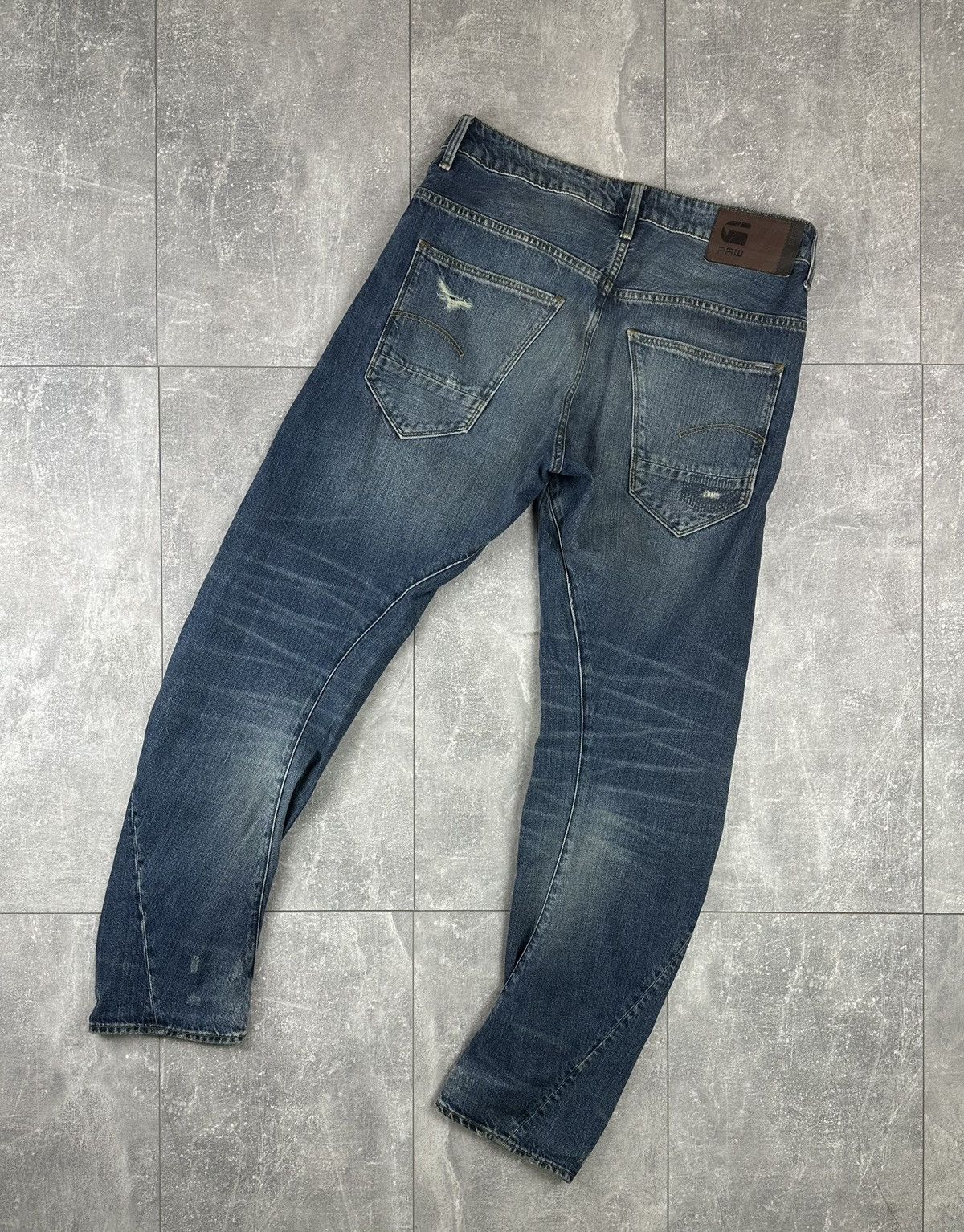 G-Star G-Star Raw 3D Relaxed Tapered Denim Jeans Pants Size US 30 / EU 46 - 2 Thumbnail