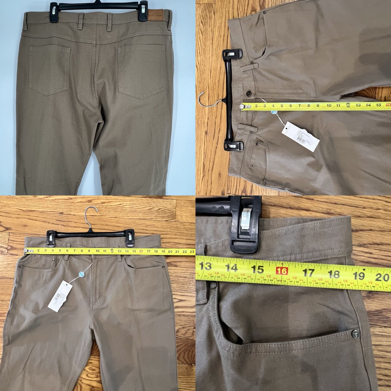 Vintage Genteal Comfort Flex 5-Pocket Pants Walnut Brown Size 38x34 Mens Regular Straight Knit Cotton Spandex Size US 38 / EU 54 - 8 Thumbnail