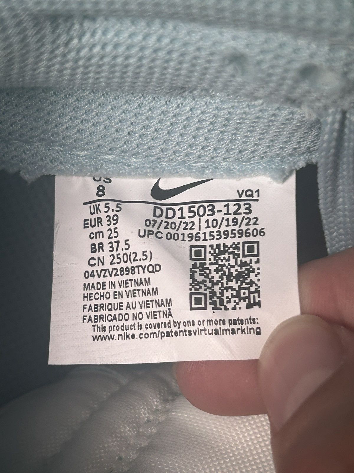 Nike Nike Dunk Low Ocean Bliss 2023 Size US 8 / IT 38 - 10 Thumbnail