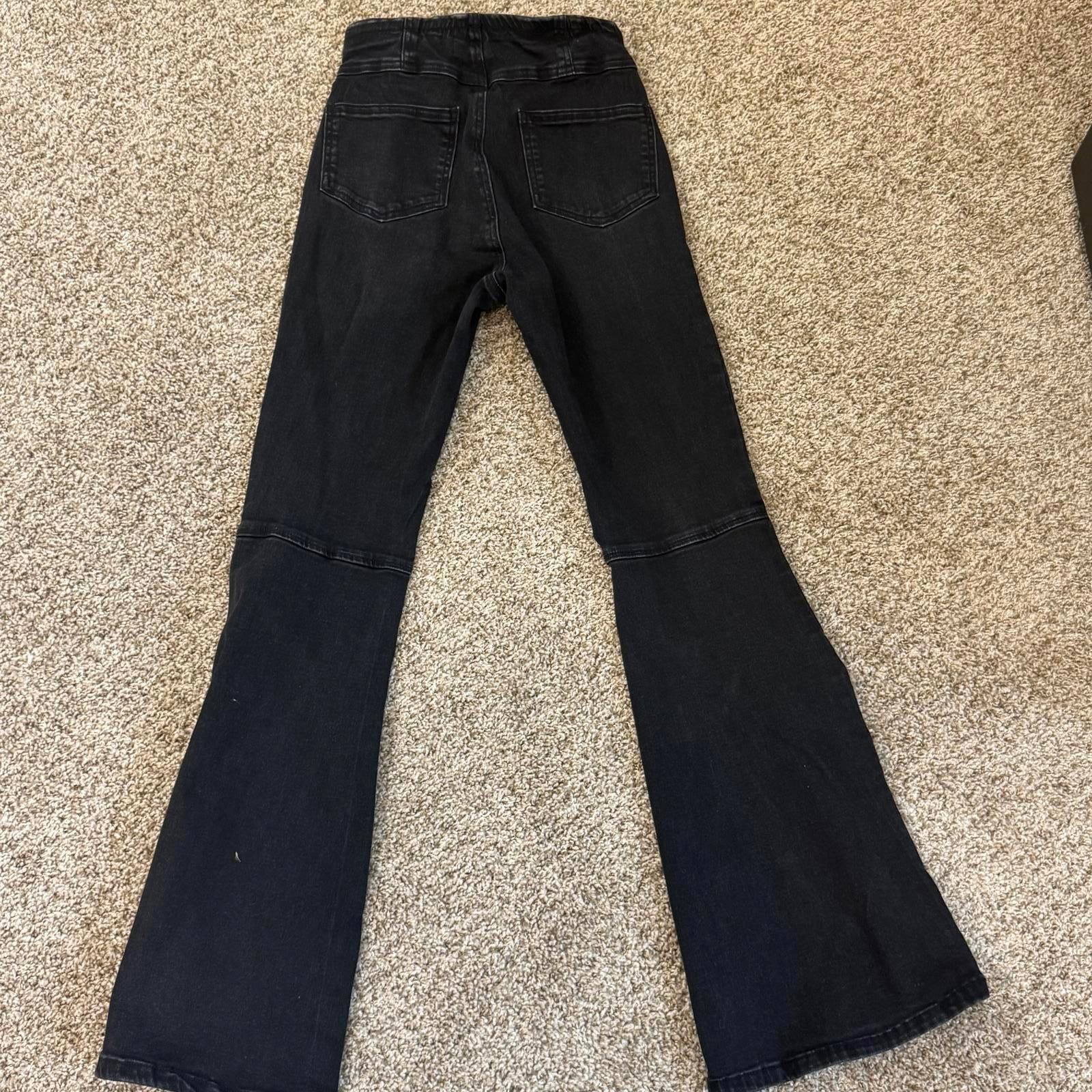 Other Chelsea & Violet Women's Black Flare Jeans XS Size 26" / US 2 / IT 38 - 2 Thumbnail