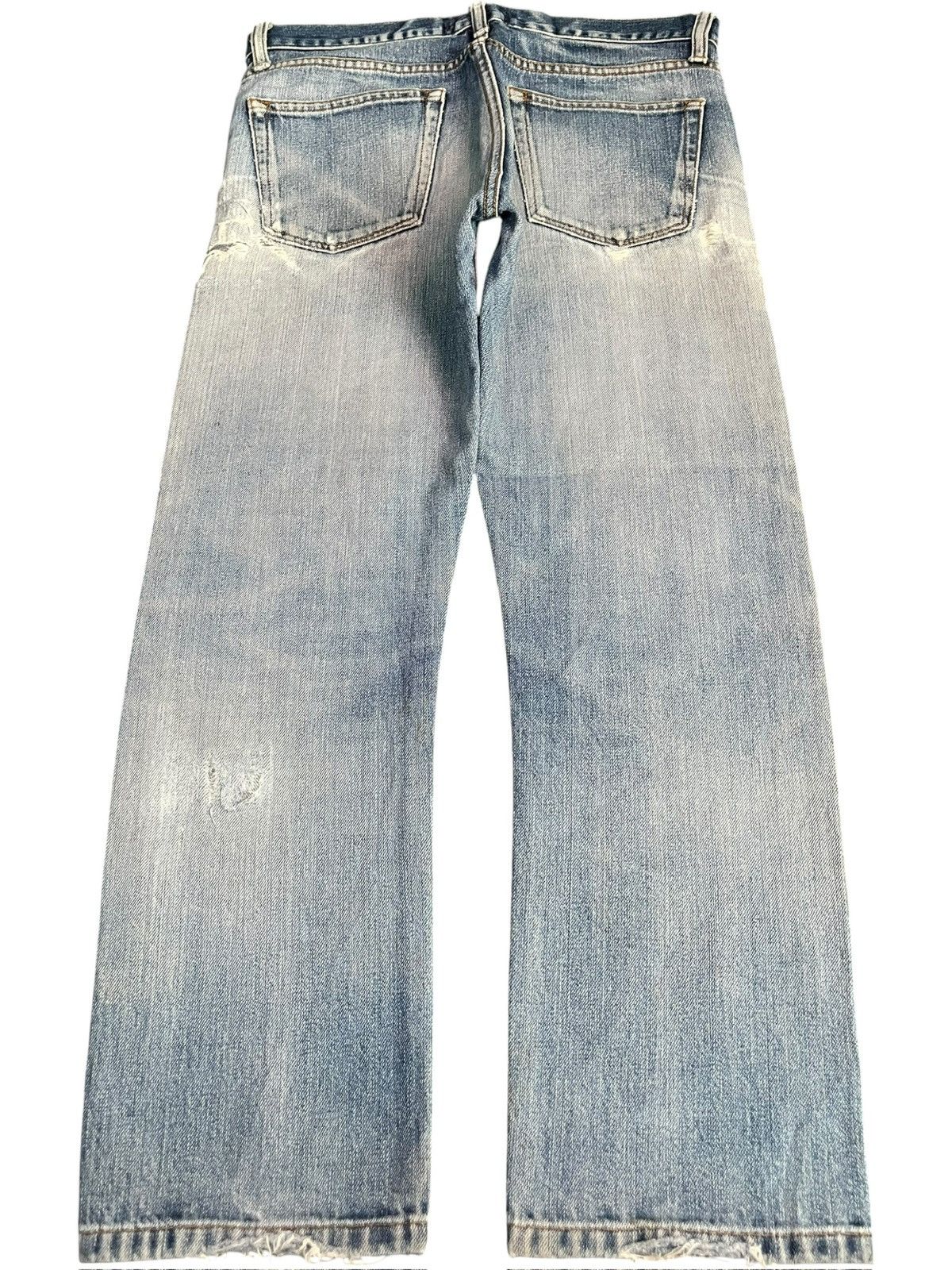 Uniqlo Vintage Uniqlo Faded Distressed Selvedge Jeans Size US 29 - 2 Thumbnail