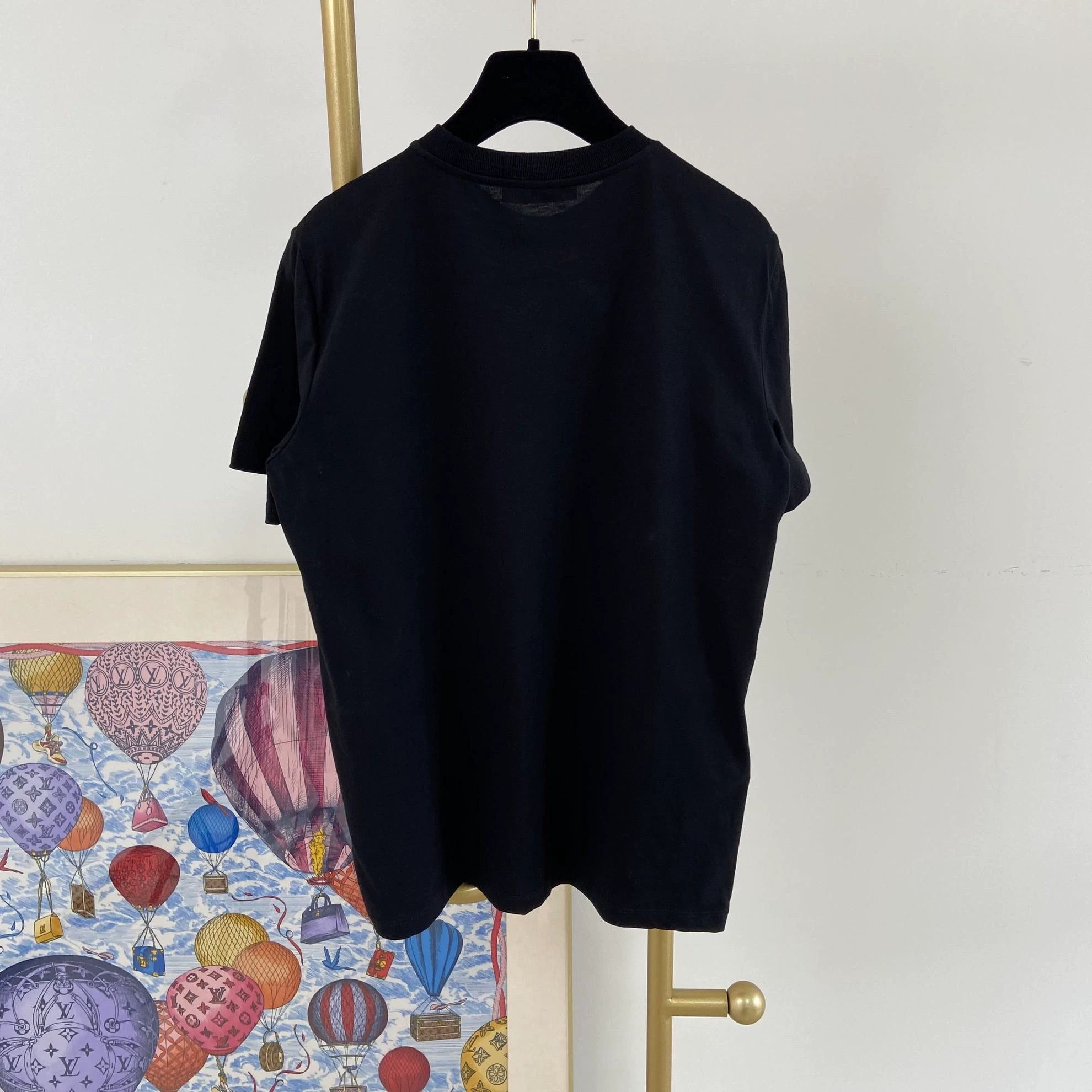 Prada Prada Triangle Beaded Black T-shirt M 8823 Size M / US 6-8 / IT 42-44 - 3 Thumbnail