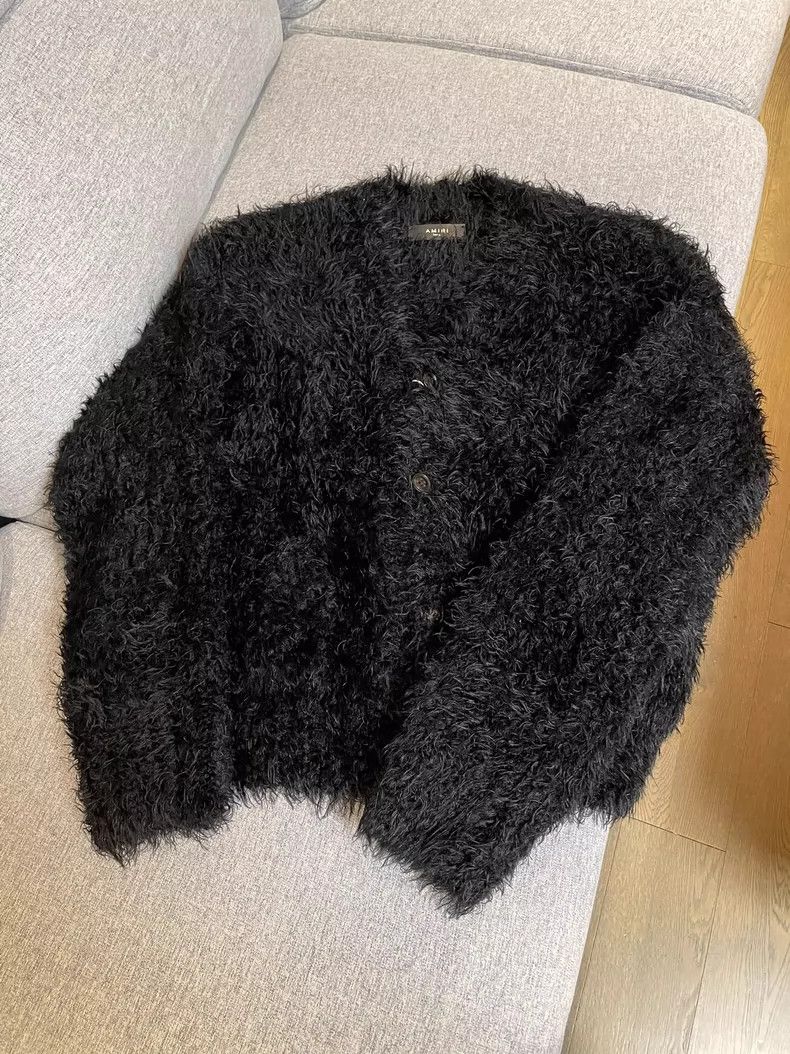 Amiri Mohair Loose Fit Cardigan