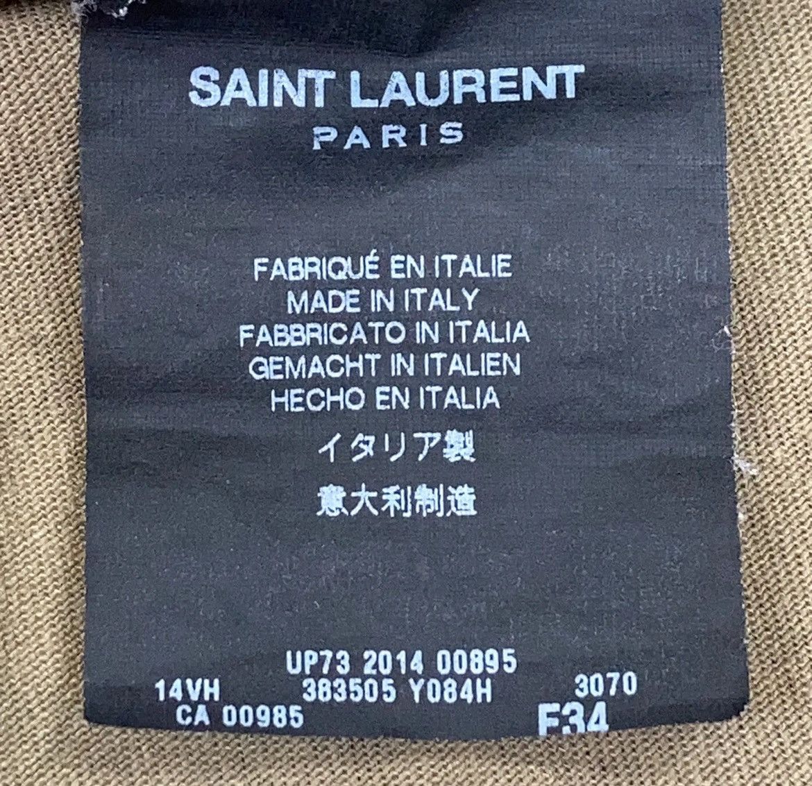 Hedi Slimane × Saint Laurent Paris Gold Trimmed Camouflage Parka Size XS / US 0-2 / IT 36-38 - 5 Thumbnail