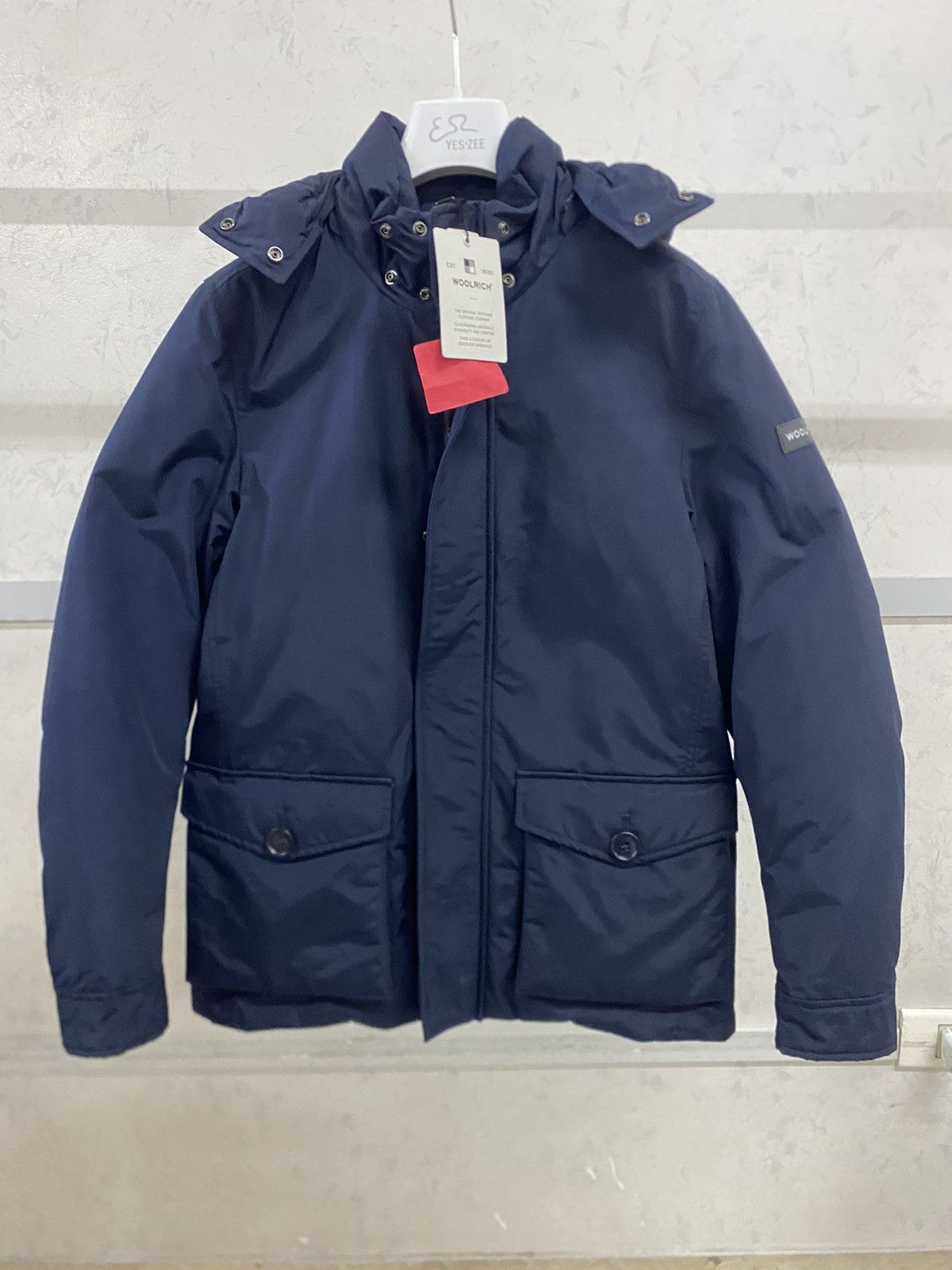 Other Woolrich Melton Down Jacket, size S, blue, new with tags. Size US S / EU 44-46 / 1 - 1 Thumbnail