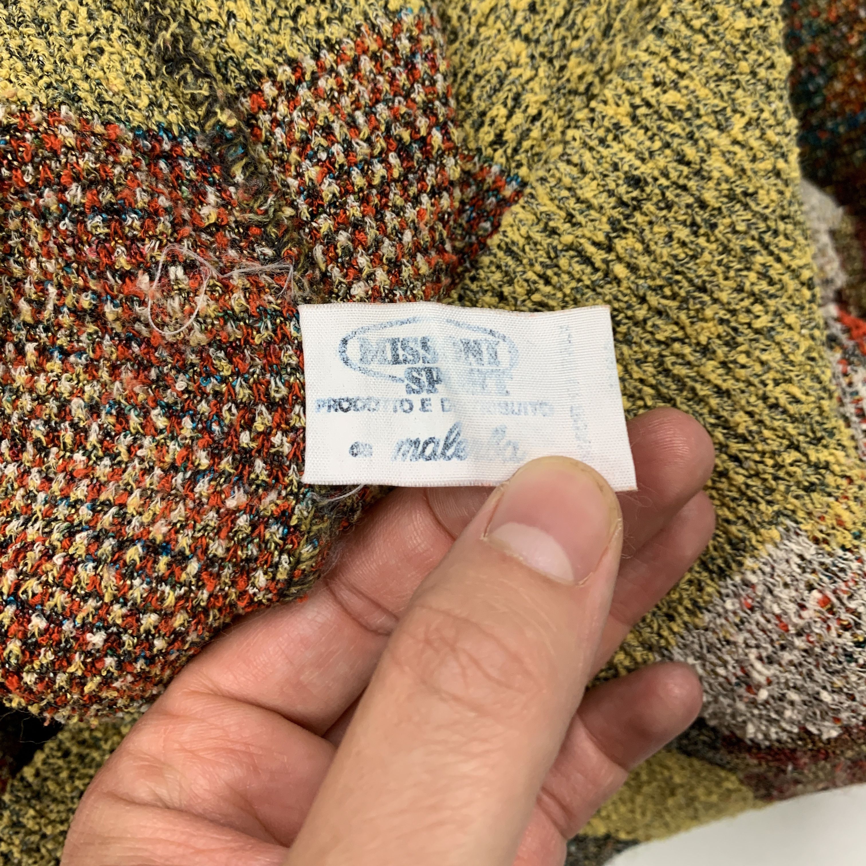 Missoni Vtg 90s Camo Knit Sweater Size US M / EU 48-50 / 2 - 5 Thumbnail