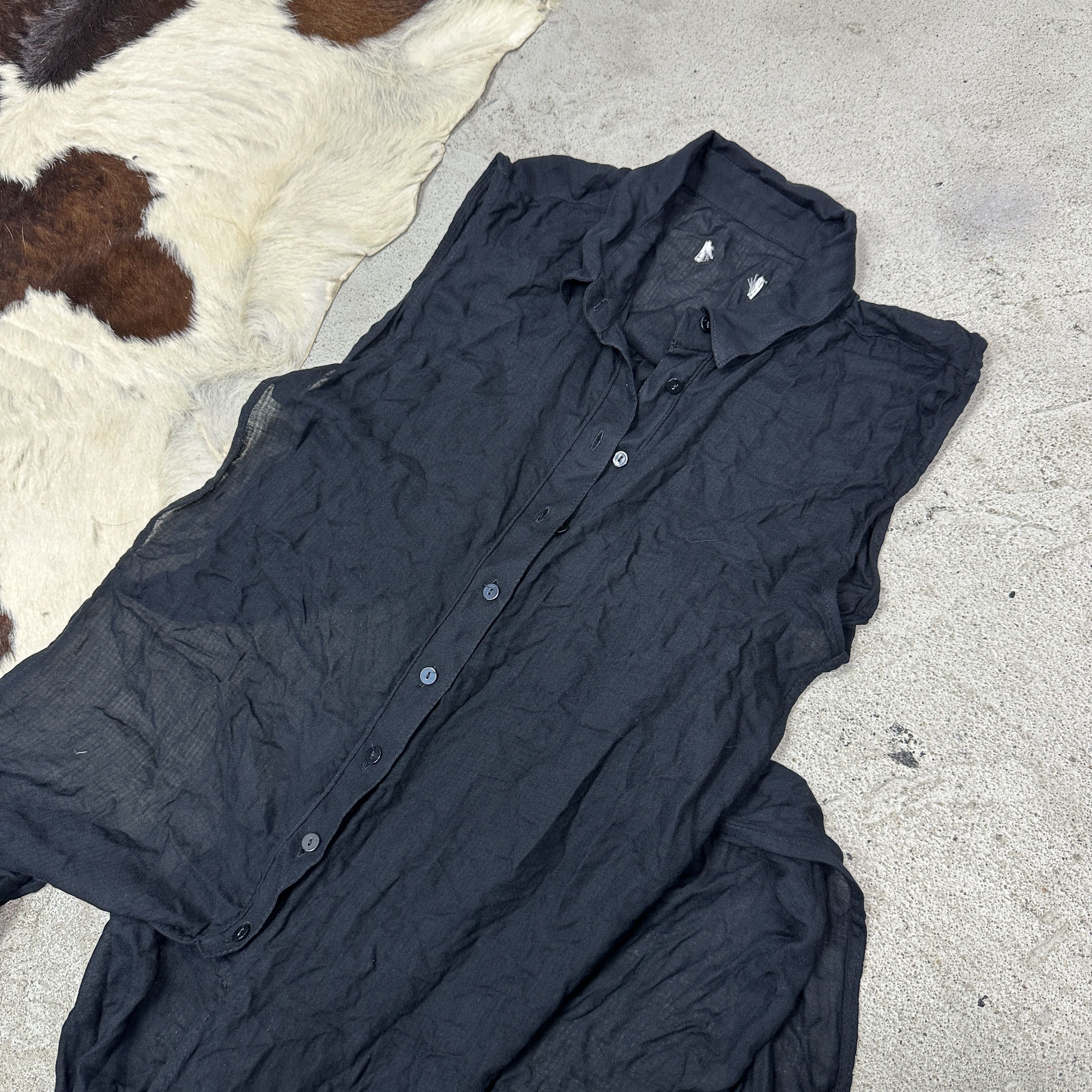 Vintage Vintage Opium Mesh Sheer Oversized Butonned Dress Y2K Size L / US 10 / IT 46 - 11 Thumbnail