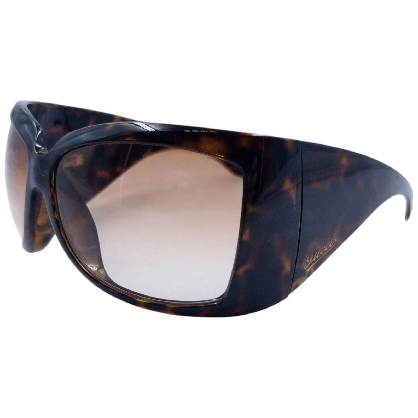 Gucci Vintage Gucci Oversized Tortoise Shell Sunglasses Size ONE SIZE - 1 Thumbnail