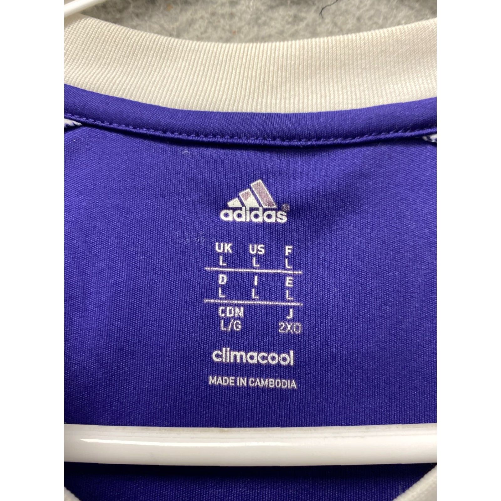 Adidas Adidas Men’s Soccer Jersey T-Shirt Size L Purple Colorblock V-Neck Casual Sports Size US L / EU 52-54 / 3 - 4 Thumbnail