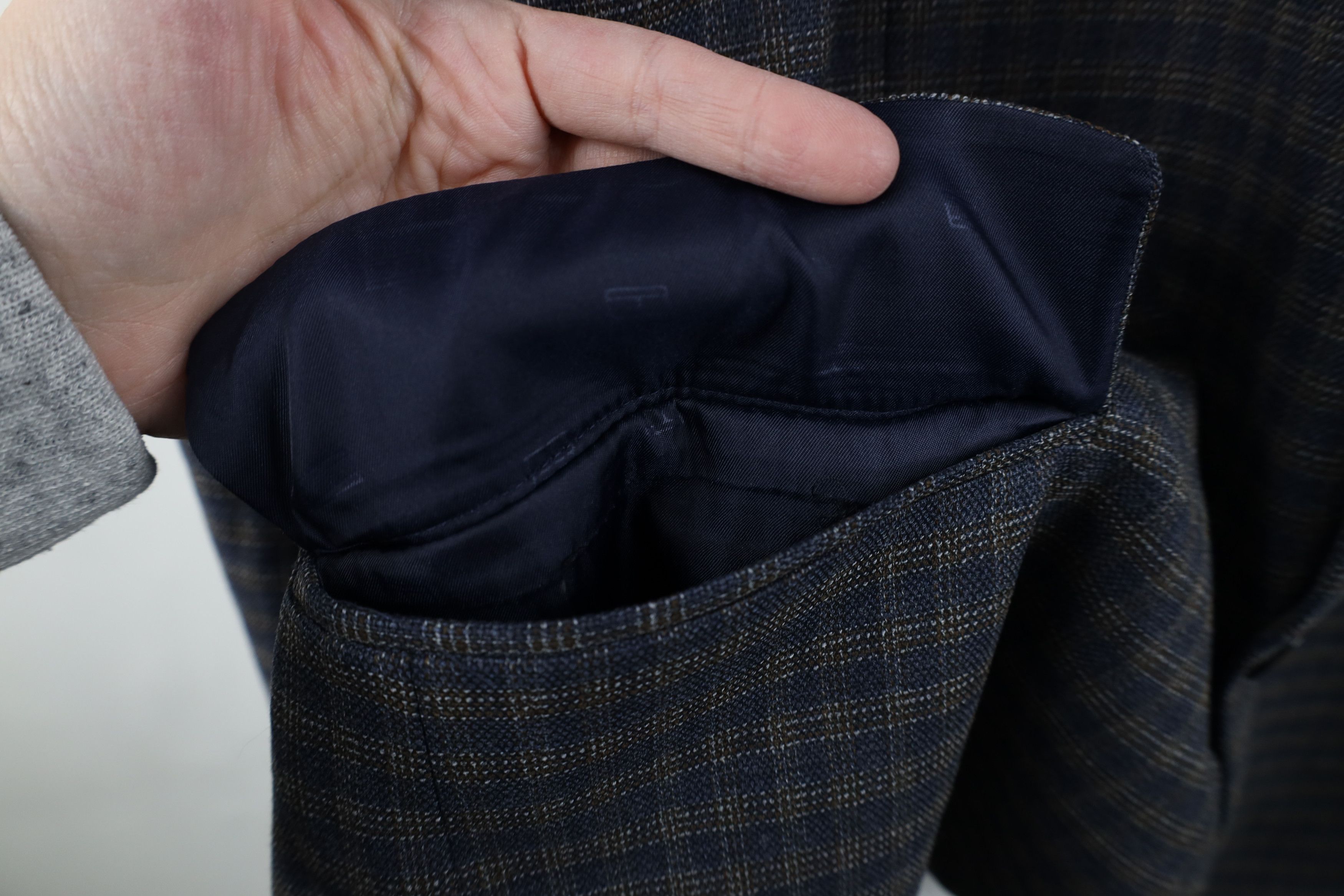 Tommy Hilfiger Tommy Hilfiger 2 Button Suit Coat Blazer Jacket Blue Plaid Size US XXL / EU 58 / 5 - 8 Thumbnail