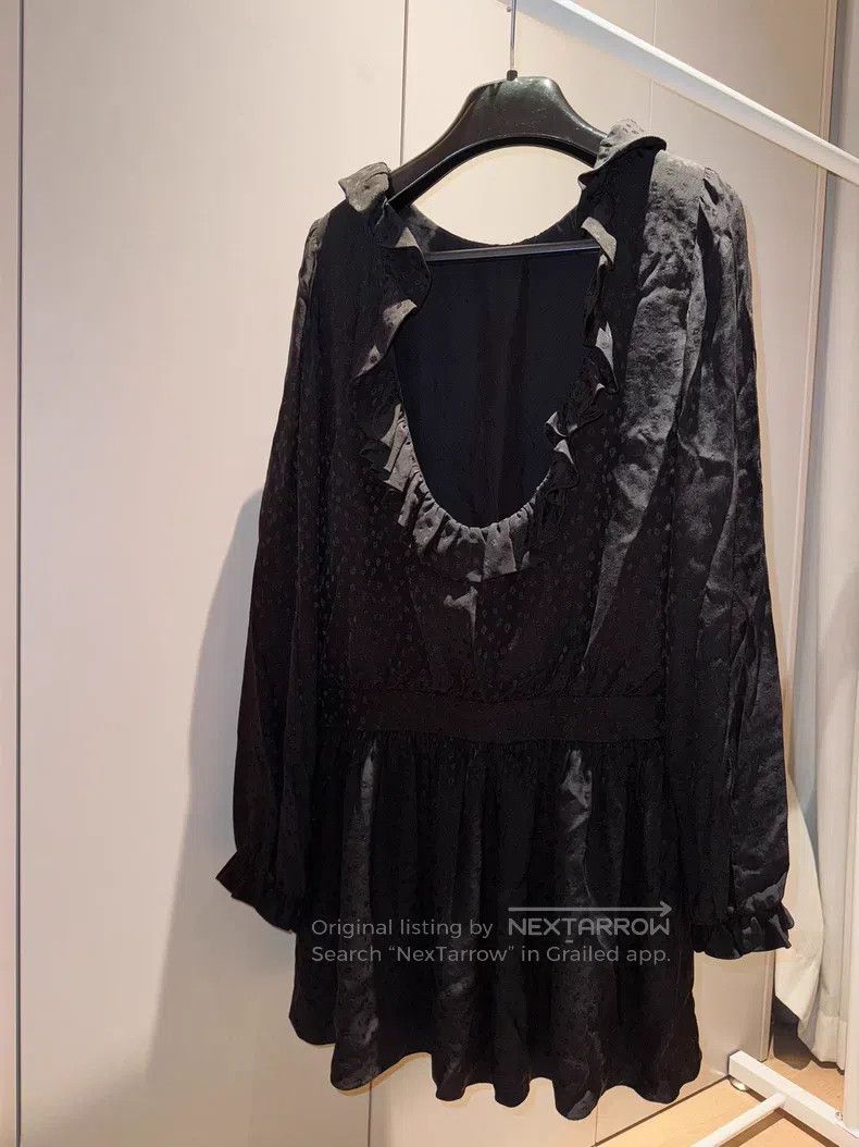 Saint Laurent Paris Silk Backless Dress