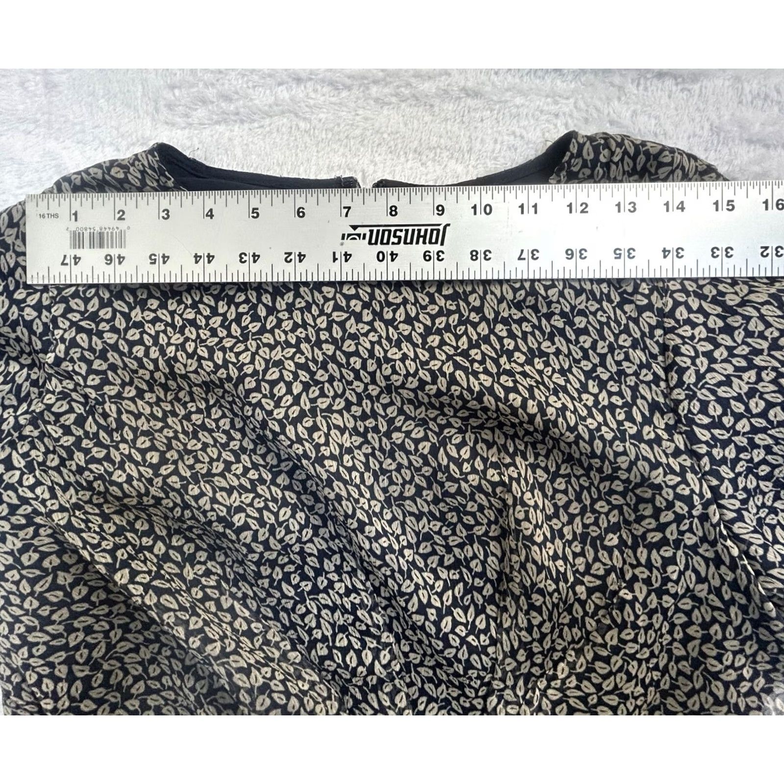Ralph Lauren Lauren Ralph Lauren Womens Midi Dress Navy Floral Long Sleeve Size 8 Zipper Back Lined A-Line New Size M / US 6-8 / IT 42-44 - 4 Thumbnail