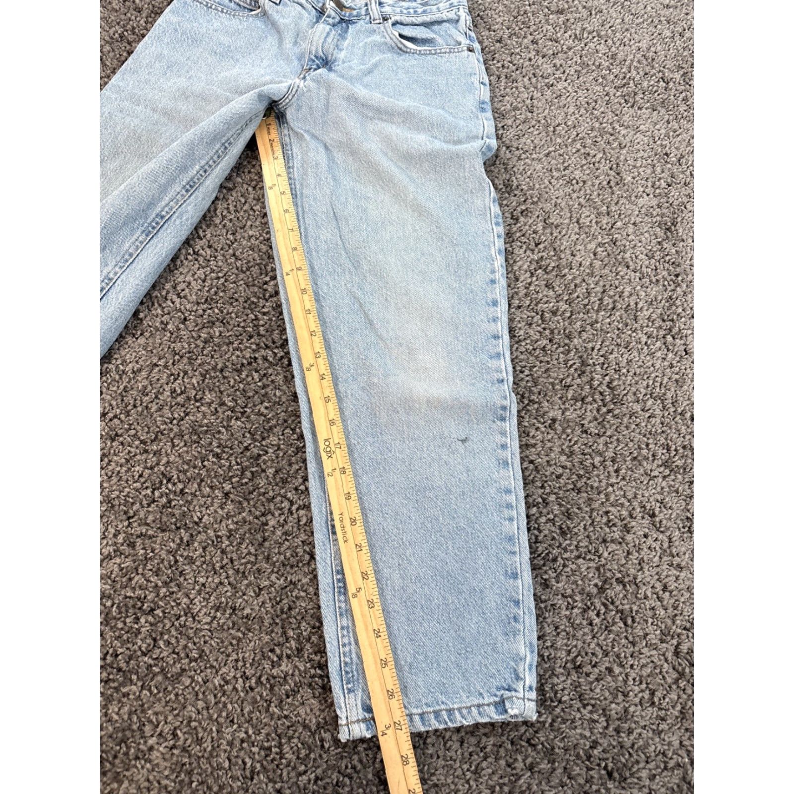 Old Navy VINTAGE Old Navy Jeans Womens 28x27 Light Wash Relaxed Tapered 90s Blue 28 90s Mens? Size ONE SIZE - 2 Thumbnail