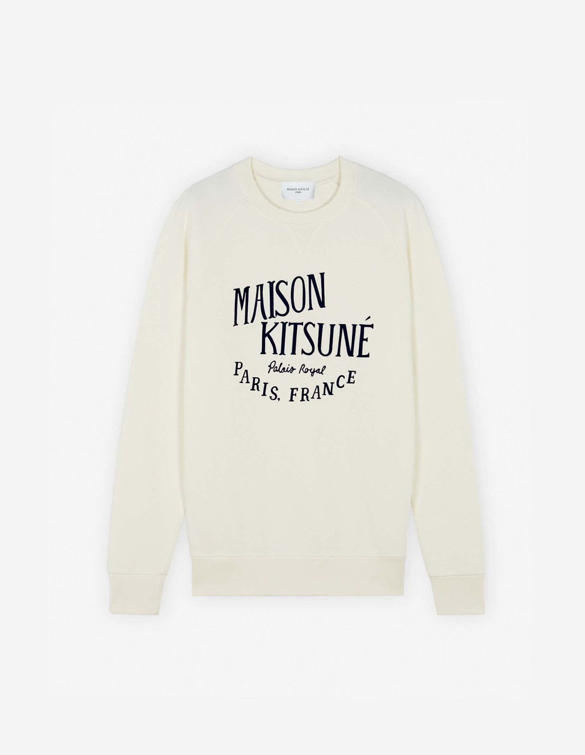 Maison Kitsune Maison Kitsune Cream Sweatshirt Size US L / EU 52-54 / 3 - 1 Thumbnail