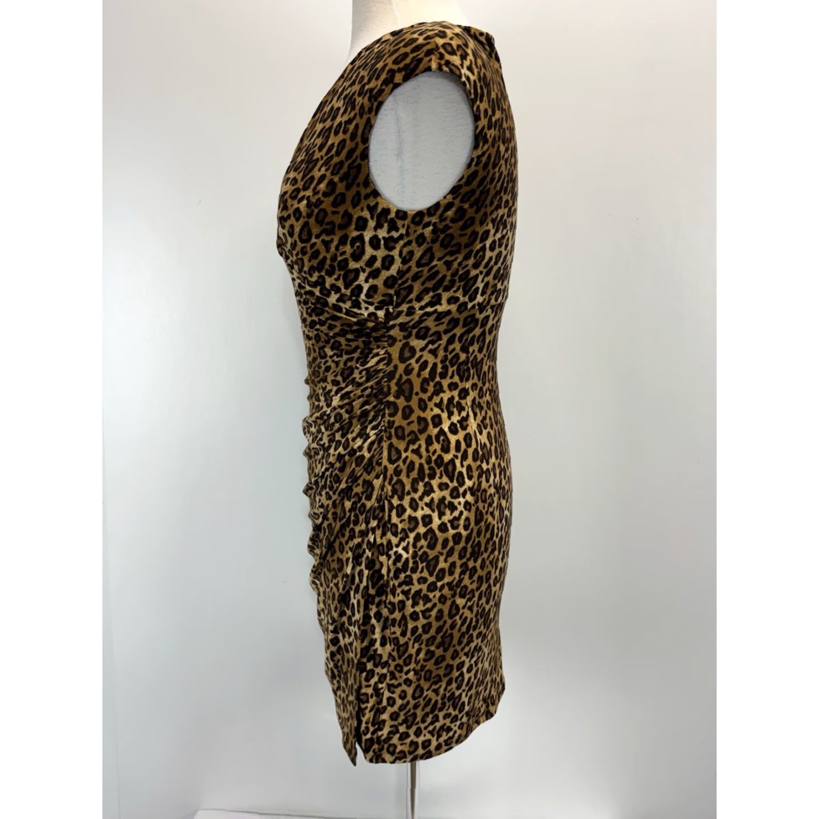 Ralph Lauren Lauren Ralph Lauren Faux Wrap Dress Sz 6p Petite Animal Print Leopard Stretch Size M / US 6-8 / IT 42-44 - 2 Thumbnail