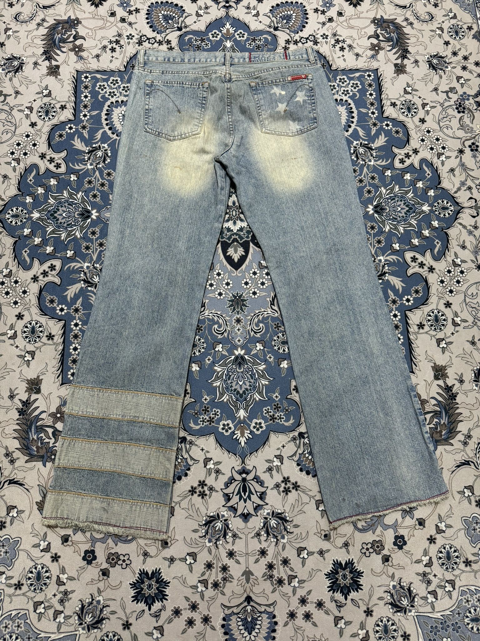 Guess × Vintage Vintage Flare Guess Hagi Pants America Flag Jeans Size 32" / US 10 / IT 46 - 2 Thumbnail
