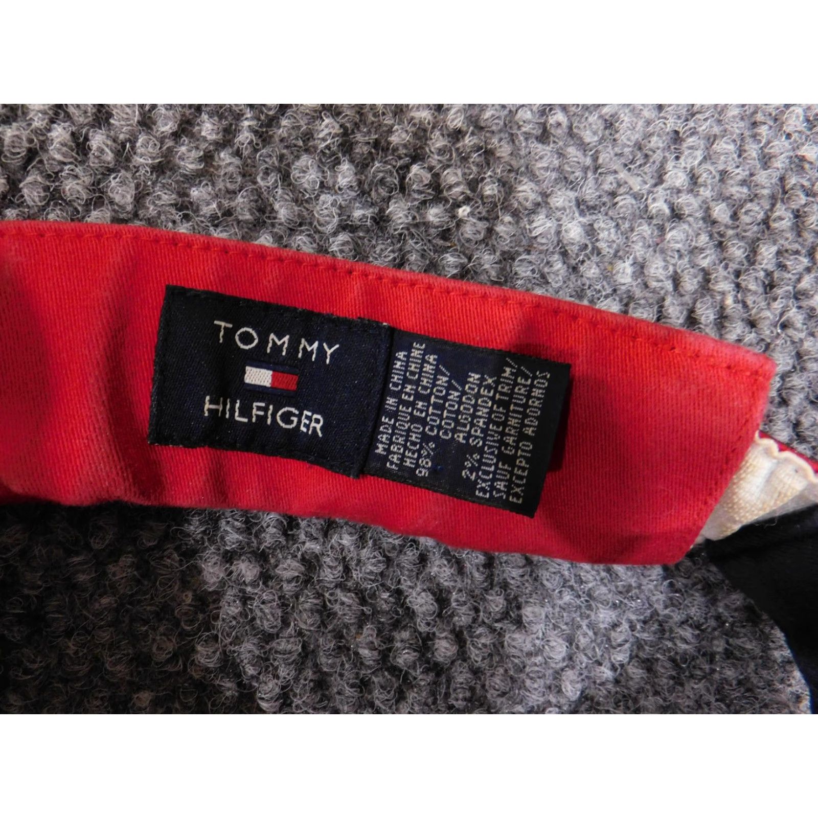 Tommy Hilfiger Tommy Hilfiger Hat Cap Strap Back Red Plaid Reversible Patch Golf Preppy Mens Size ONE SIZE - 7 Thumbnail