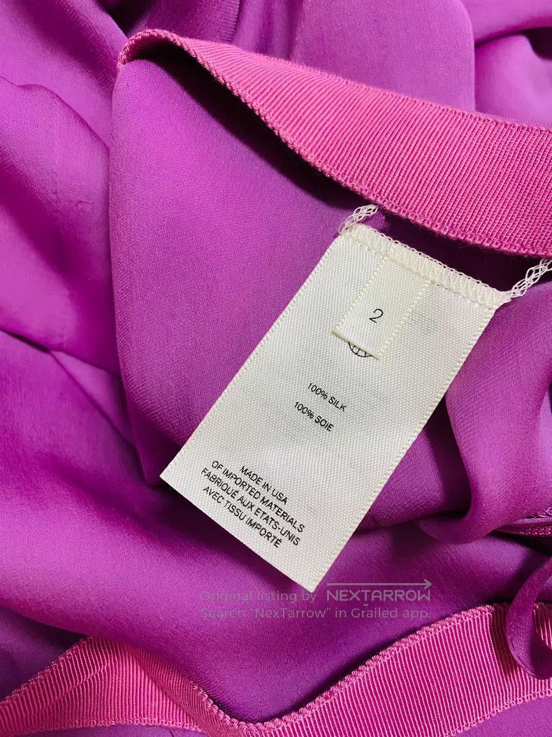 The Row The Row size 2 Purple Double Silk Trousers Size 25" / US 0 / IT 36 - 3 Thumbnail