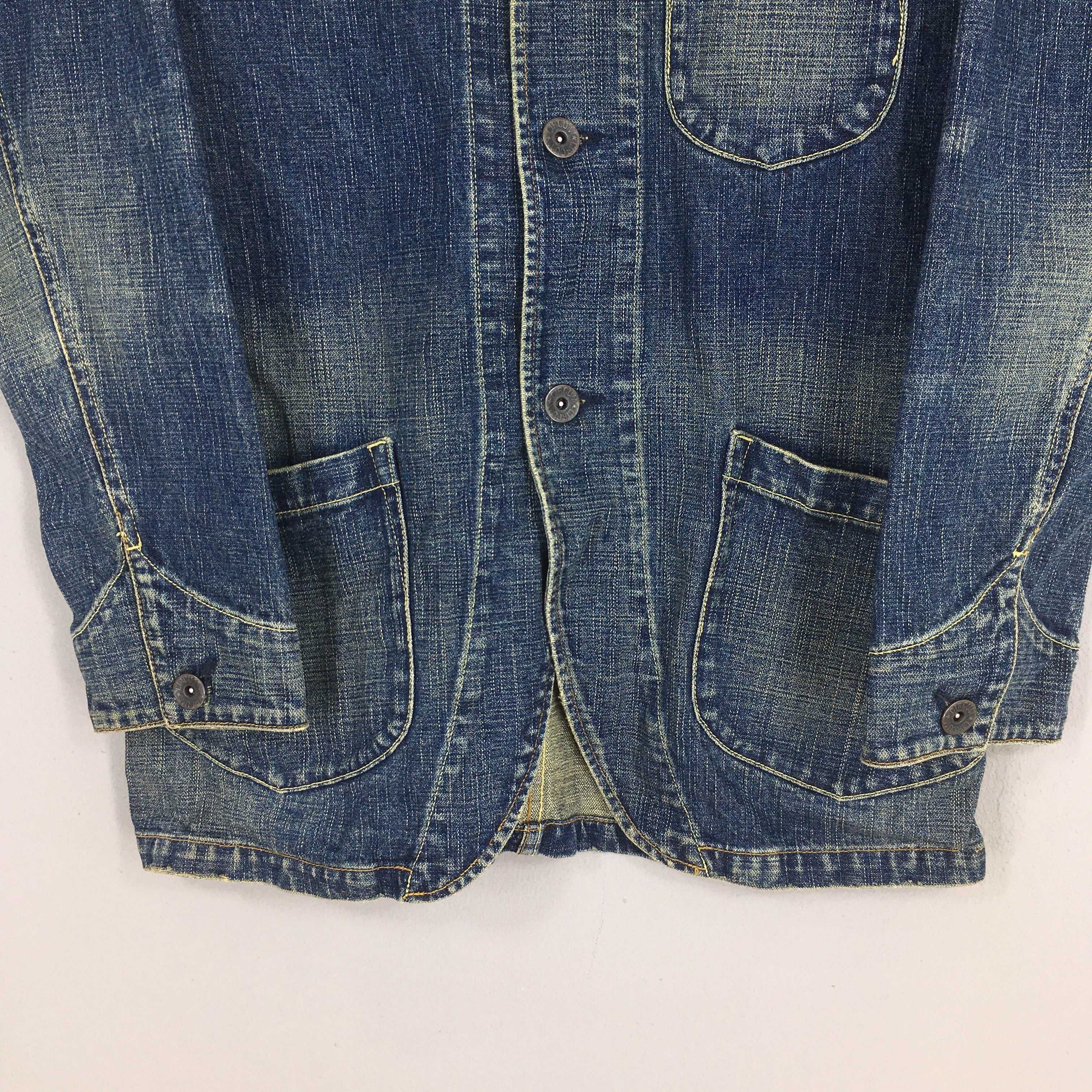 Vintage Vintage 1990s Circum Work Wear Jeans Chore Jacket L Size US L / EU 52-54 / 3 - 3 Thumbnail