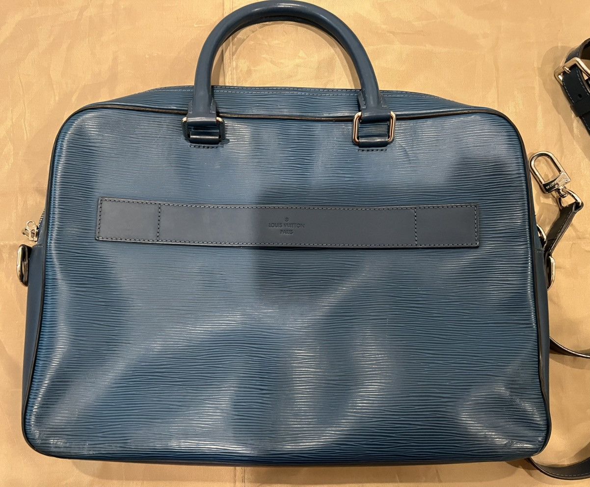 Louis Vuitton LOUIS VUITTON Epi Porte Document Business Briefcase Blue Size ONE SIZE - 3 Thumbnail