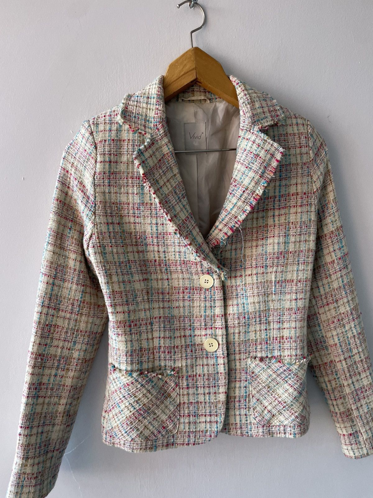 Vintage Vivid blazer Size S / US 4 / IT 40 - 8 Thumbnail