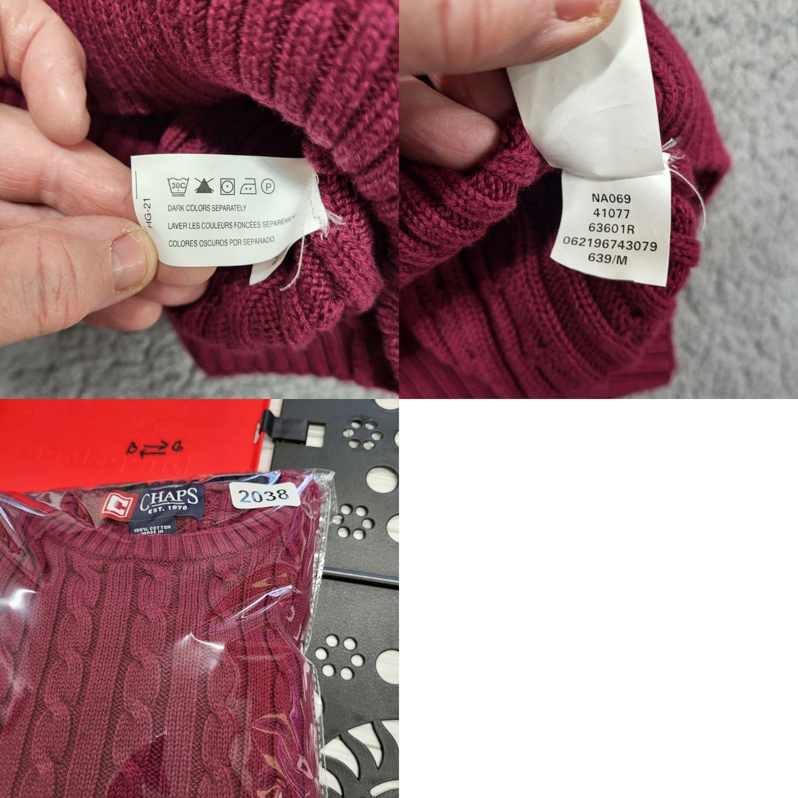 Chaps Chaps Ralph Lauren Womens Tunic Sweater Cable Knit Long Sleeve Size M Maroon Size M / US 6-8 / IT 42-44 - 9 Thumbnail