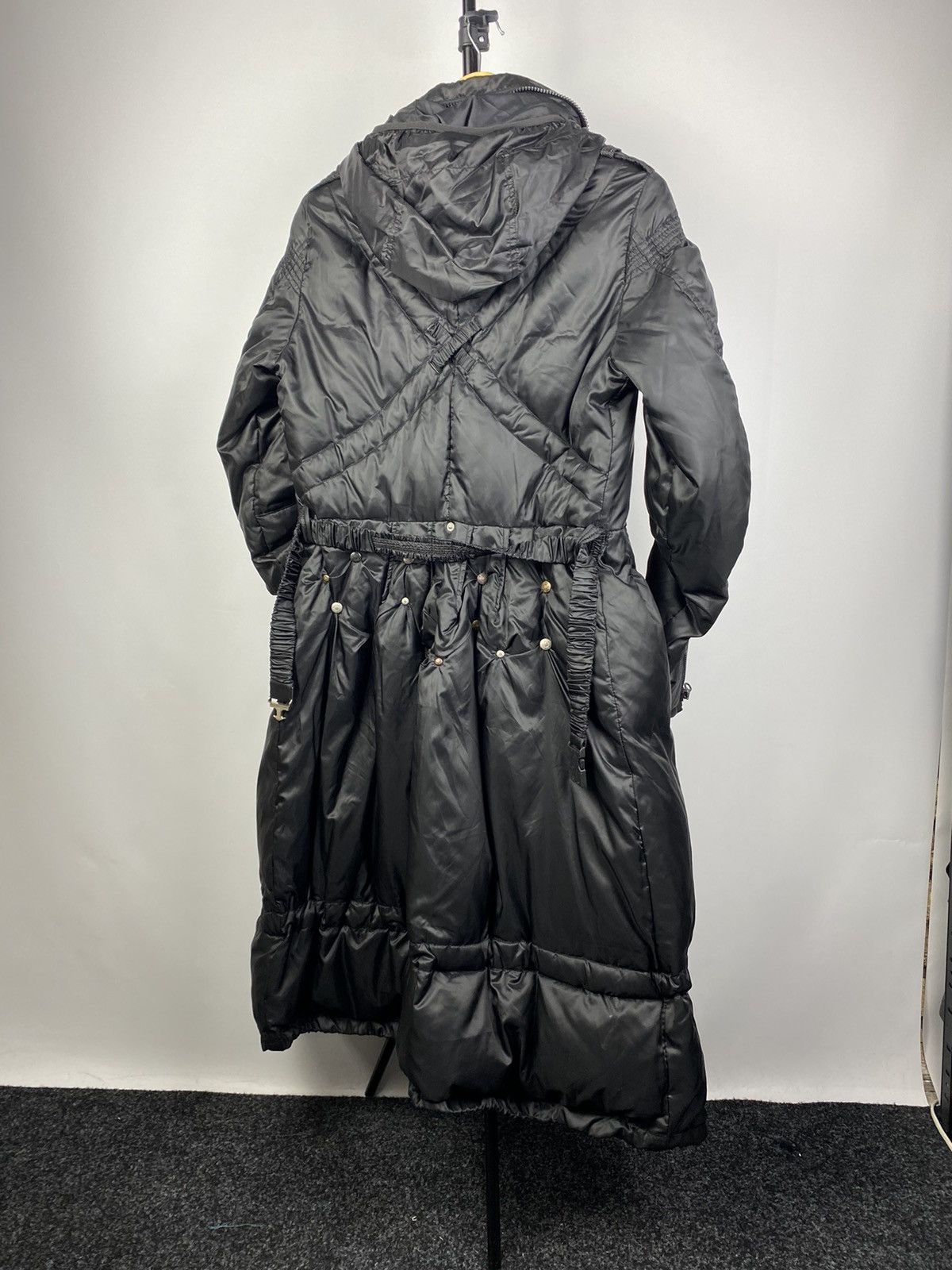 Designer × Marithe + Francois Girbaud RARE🔥MARITHE FRANCOIS GIRBAUD BELTED BLACK GOTHIC JACKET Y2K Size L / US 10 / IT 46 - 4 Thumbnail