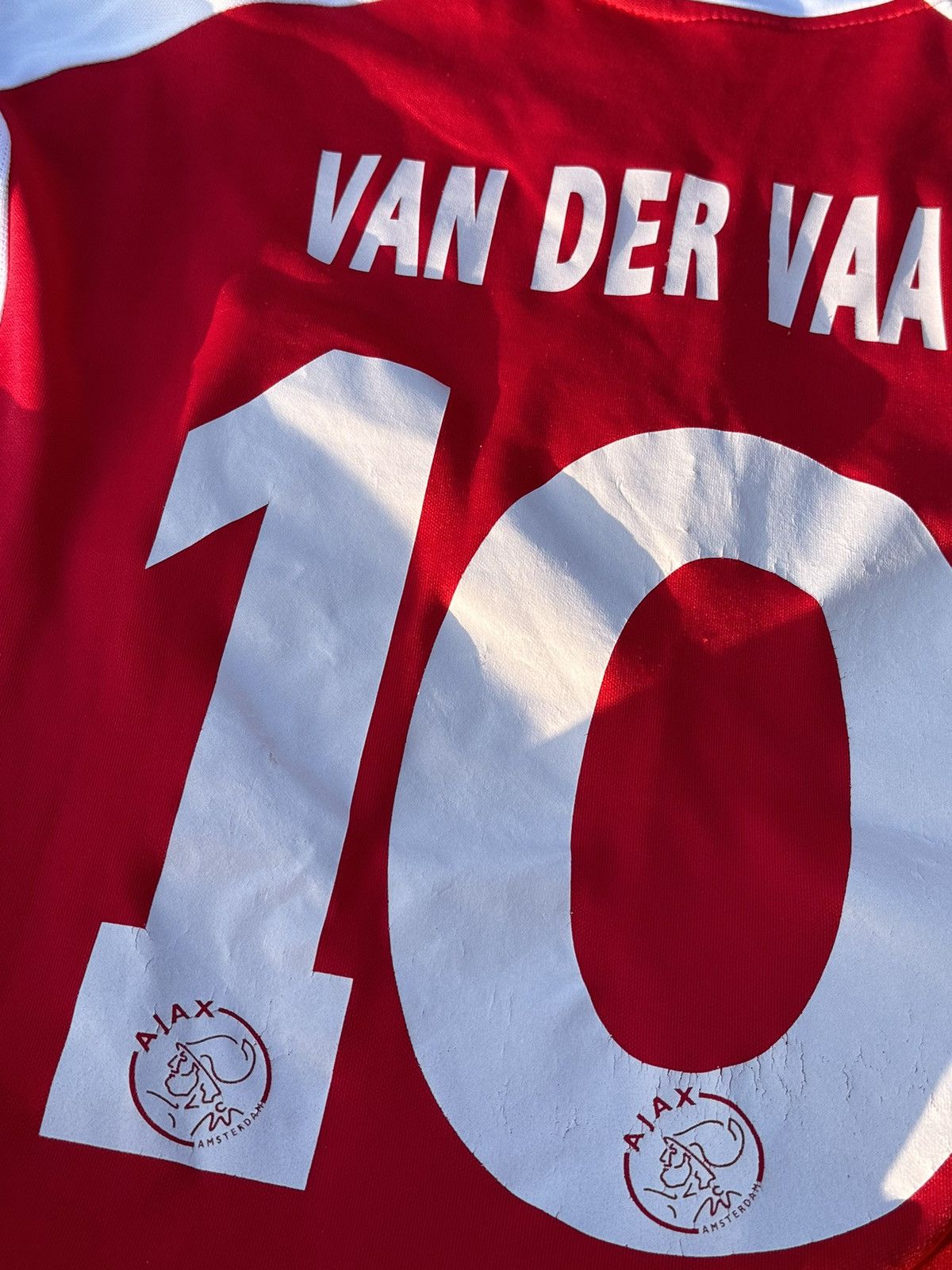 Adidas 2003 Adidas Ajax #10 VanDerVaart vintage soccer jersey Size US L / EU 52-54 / 3 - 16 Thumbnail