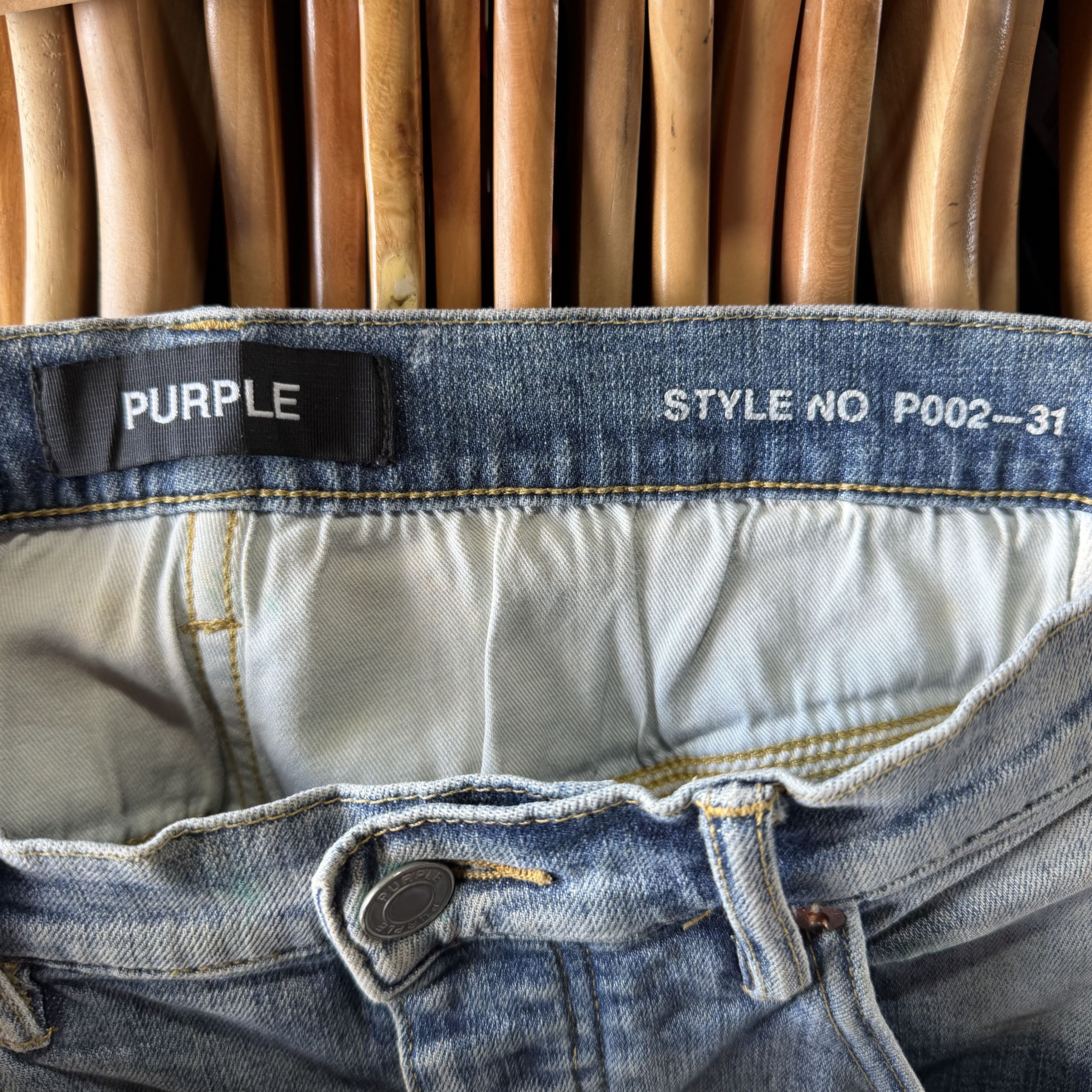 Purple Brand Purple Brand Jeans Mens 31x32 Blue P002 Skinny Fit Size US 31 - 9 Thumbnail