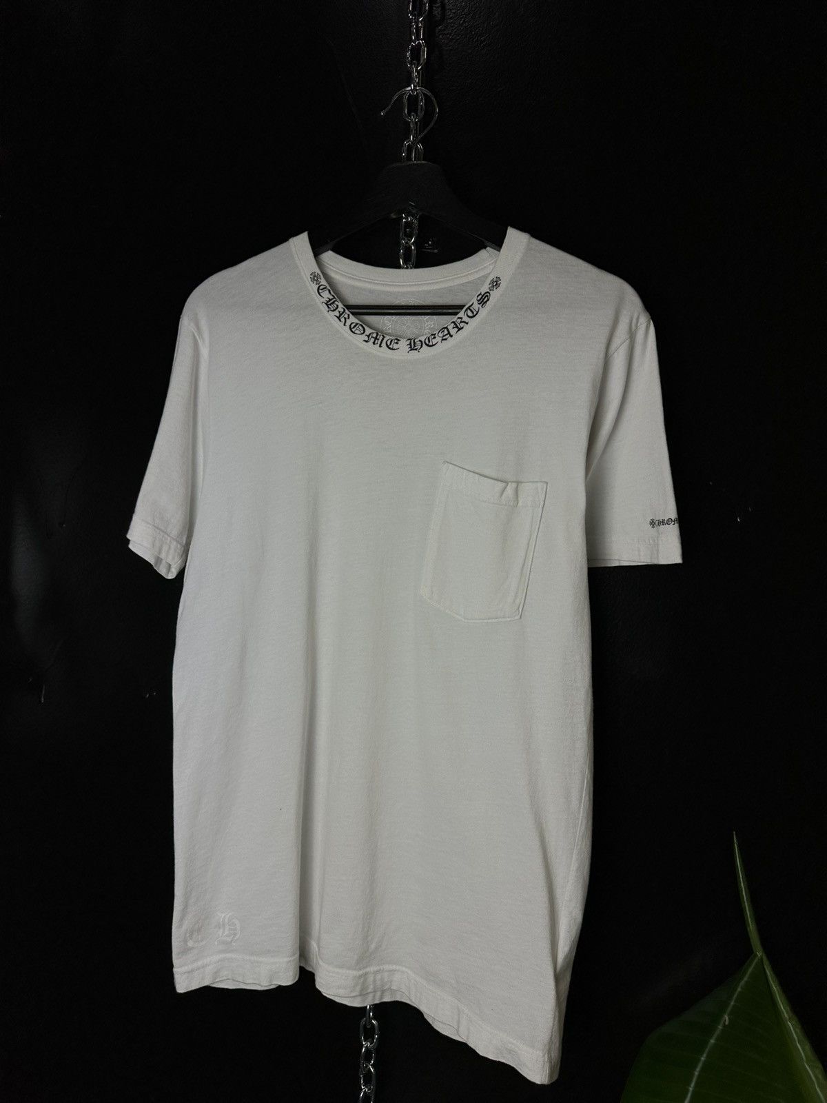 Chrome Hearts Chrome Hearts Neck Script Pocket Tee Size US M / EU 48-50 / 2 - 1 Thumbnail