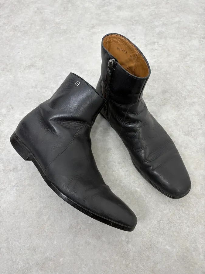 Gucci 2000s Gucci Black Minimalist Leather Boots Size US 8 / EU 41 - 5 Thumbnail