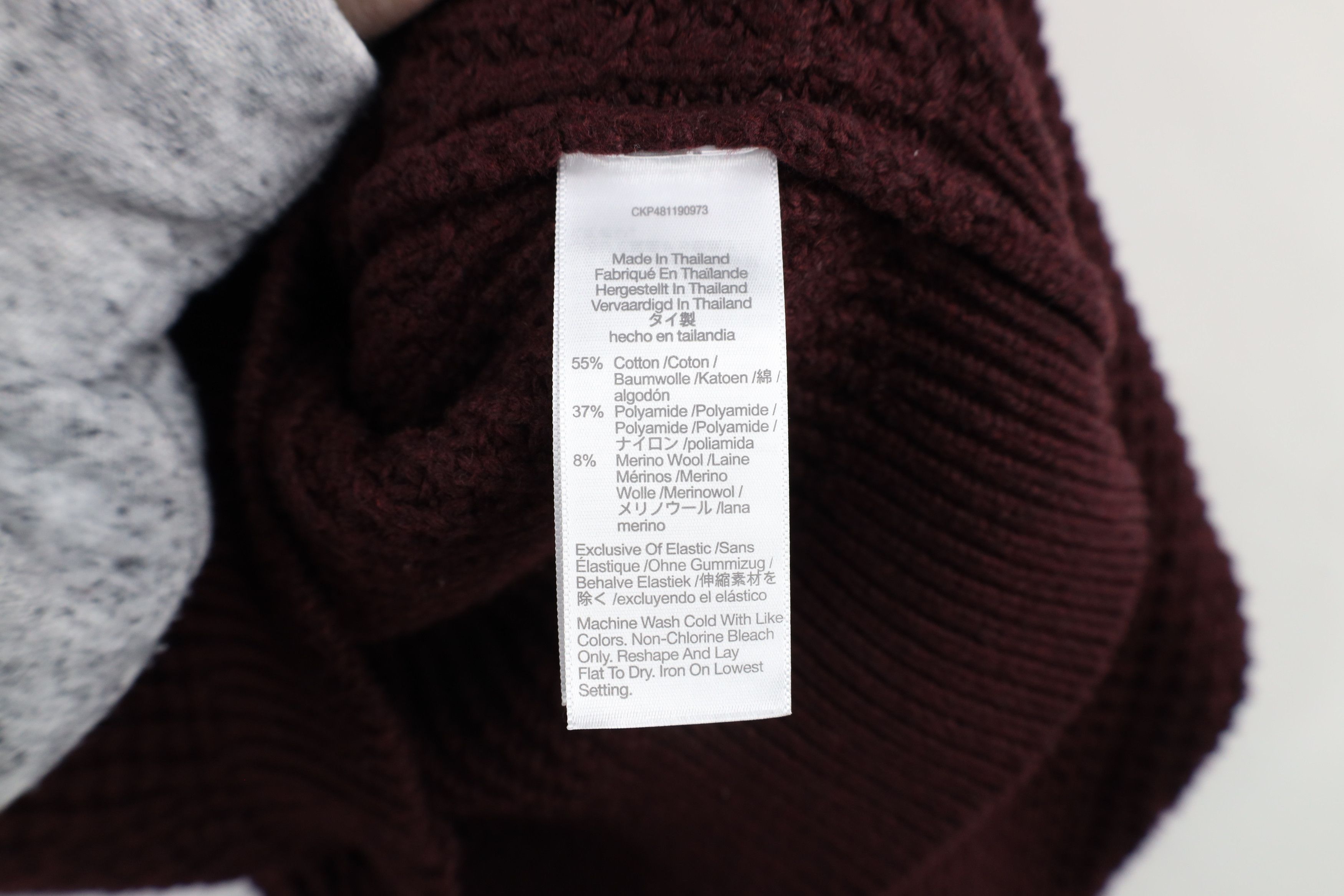 Madewell × Vintage Madewell Textured Thermal Merino Wool Knit Collared Sweater Size M / US 6-8 / IT 42-44 - 6 Thumbnail