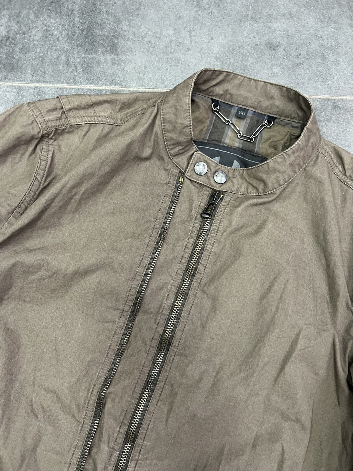 Belstaff × Vintage Vintage Belstaff cropped biker racing nylon Jacket Size US M / EU 48-50 / 2 - 6 Thumbnail