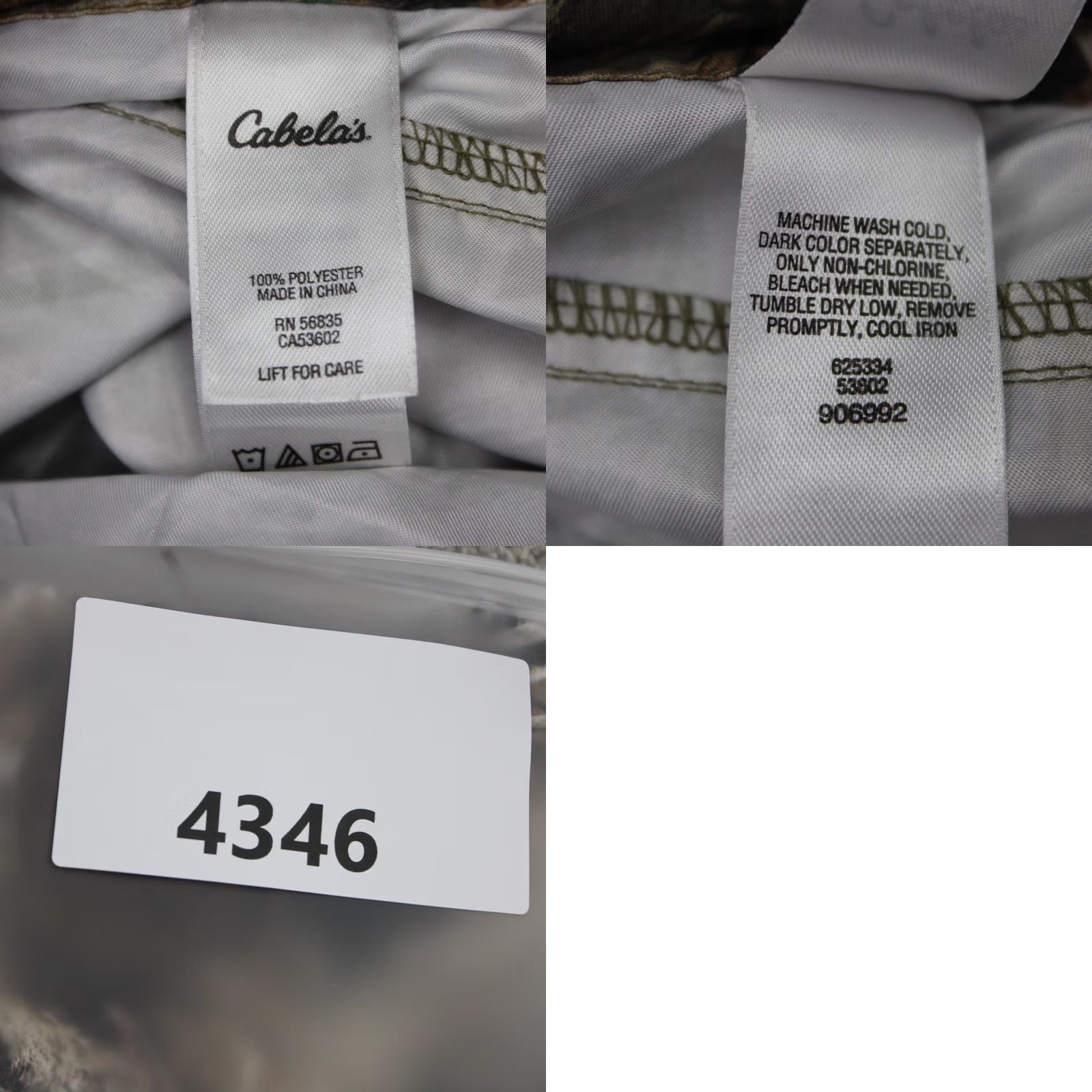 Vintage Cabela's Swim Shorts Mens 36 Green/Brown Camo Cargo Unlined Board Trunks Size US 36 / EU 52 - 9 Thumbnail