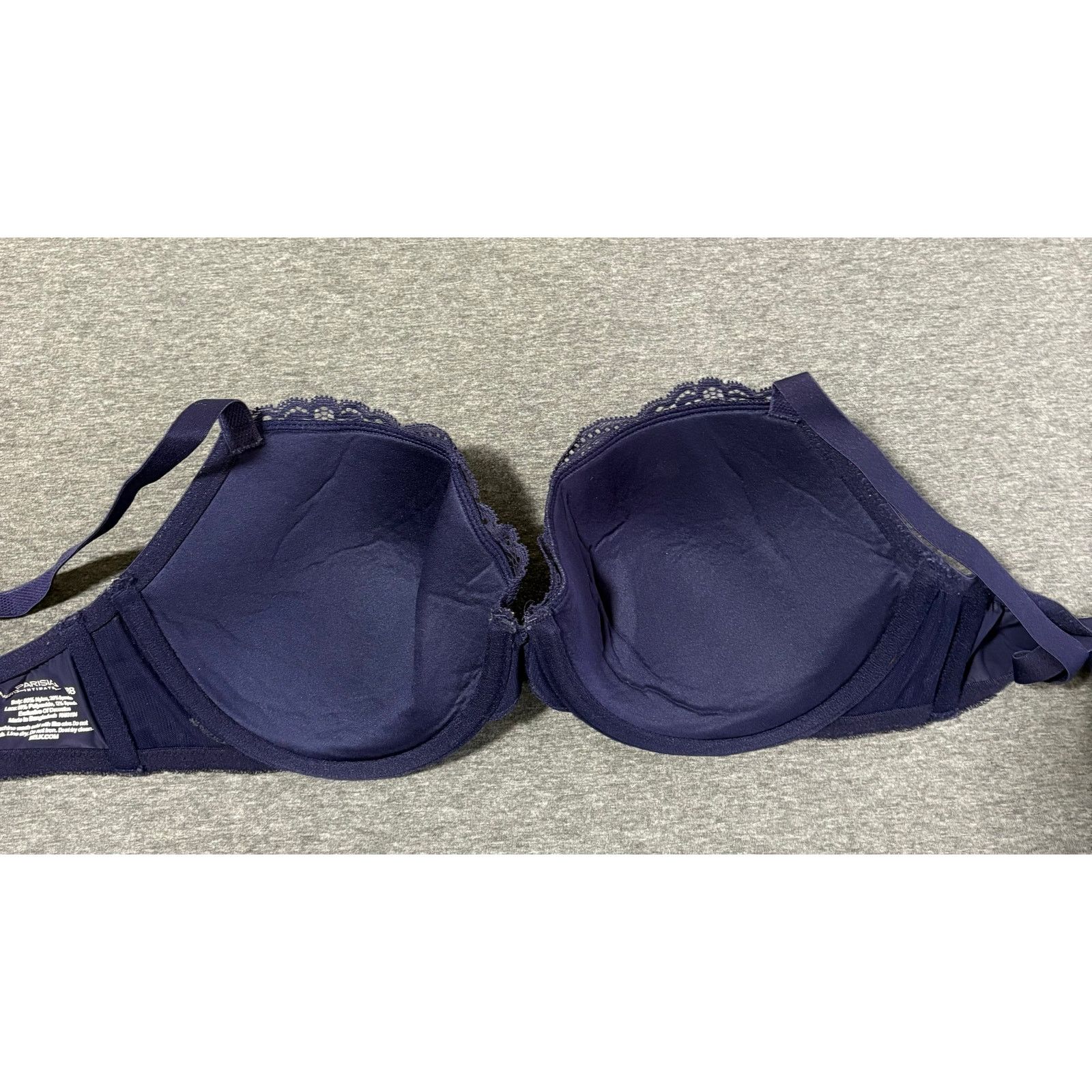Other Parisian Intimates | Navy Blue Lace Underwire Bra | 38B Size ONE SIZE - 2 Thumbnail
