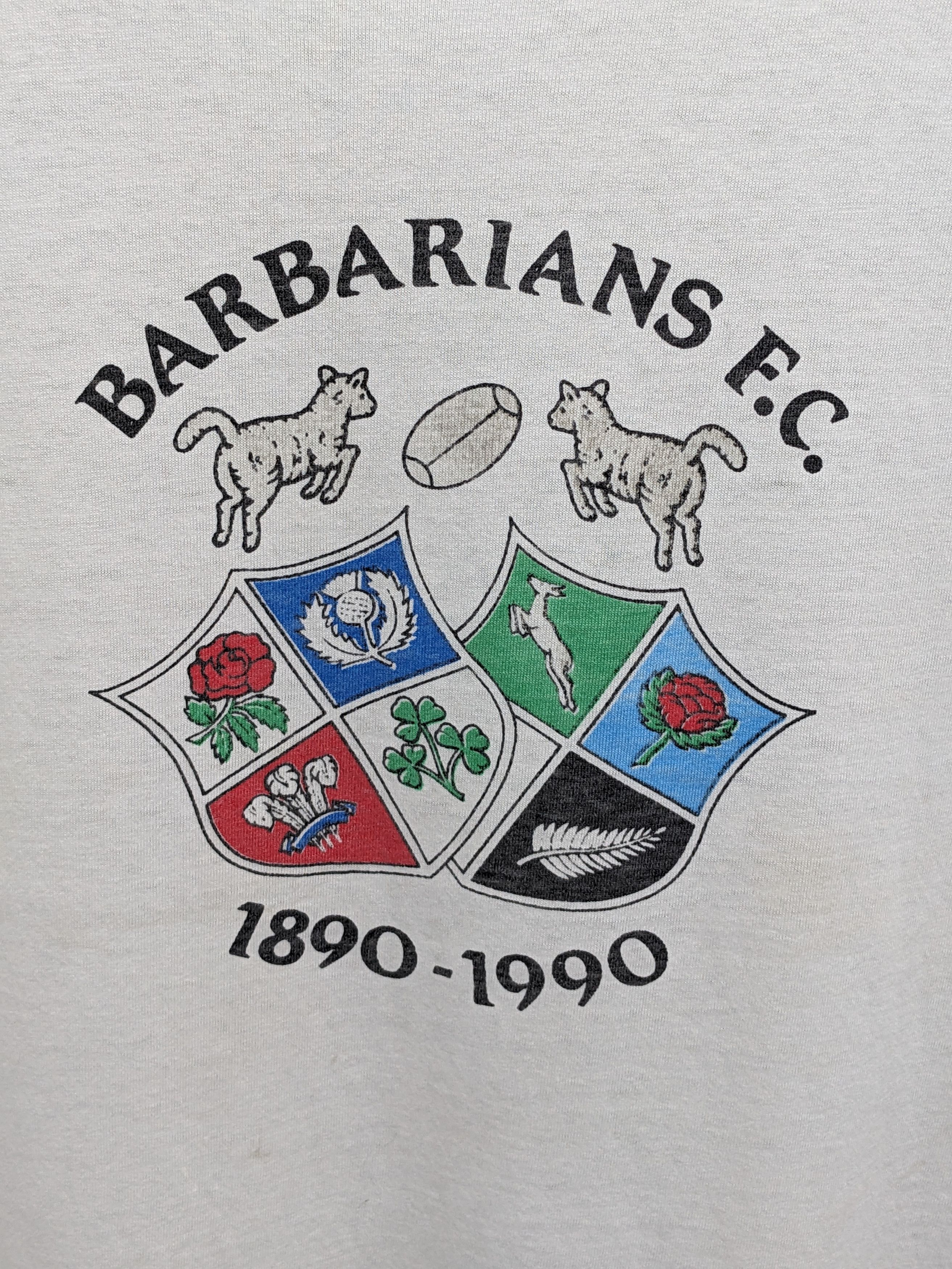 Vintage Vintage Barbarians F.C Rugby League Tshirt Size US M / EU 48-50 / 2 - 3 Thumbnail