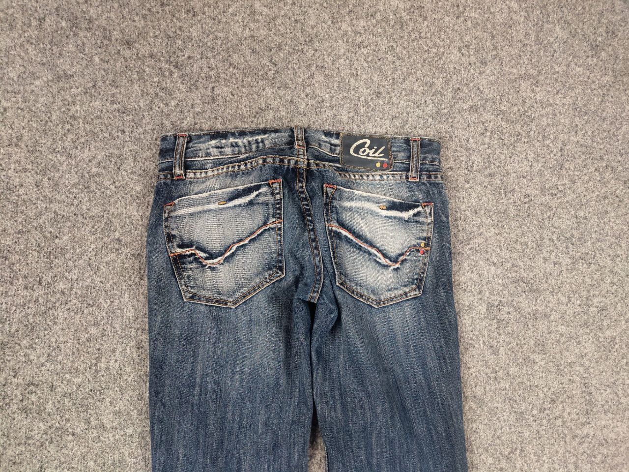 Japanese Brand Vintage Coil Y2K Style Opium Flared Distressed denim Jeans Size 26" / US 2 / IT 38 - 12 Thumbnail