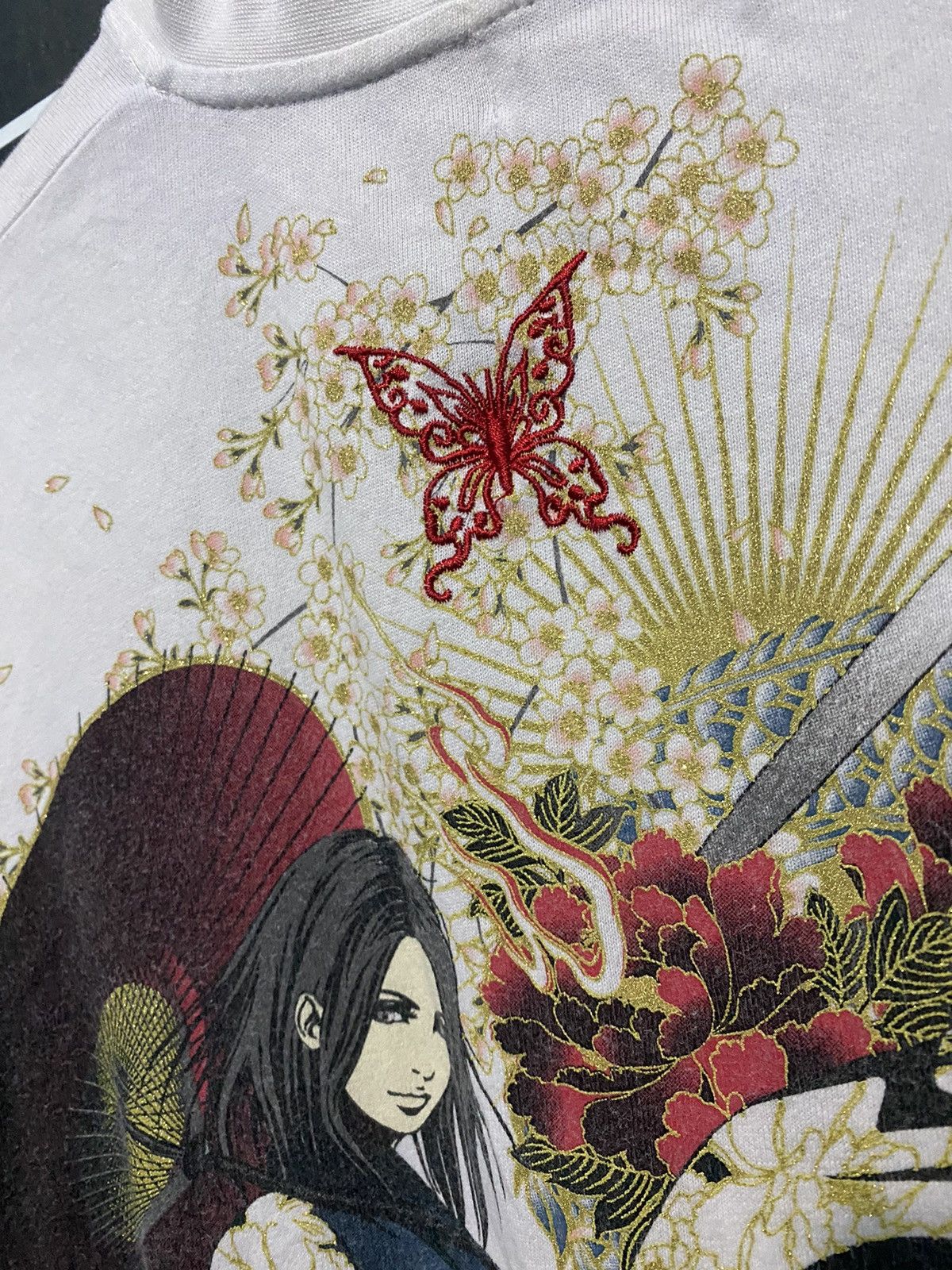 Vintage Sukajan divine retribution samurai girl longsleeve tshirt Size US XL / EU 56 / 4 - 5 Thumbnail