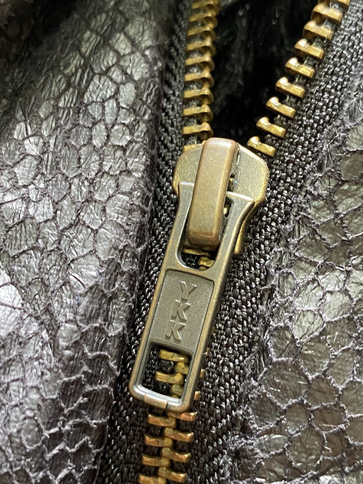 Japanese Brand Vtg Snake Skin Arte Soie Fur Leather Jacket Size US S / EU 44-46 / 1 - 9 Thumbnail