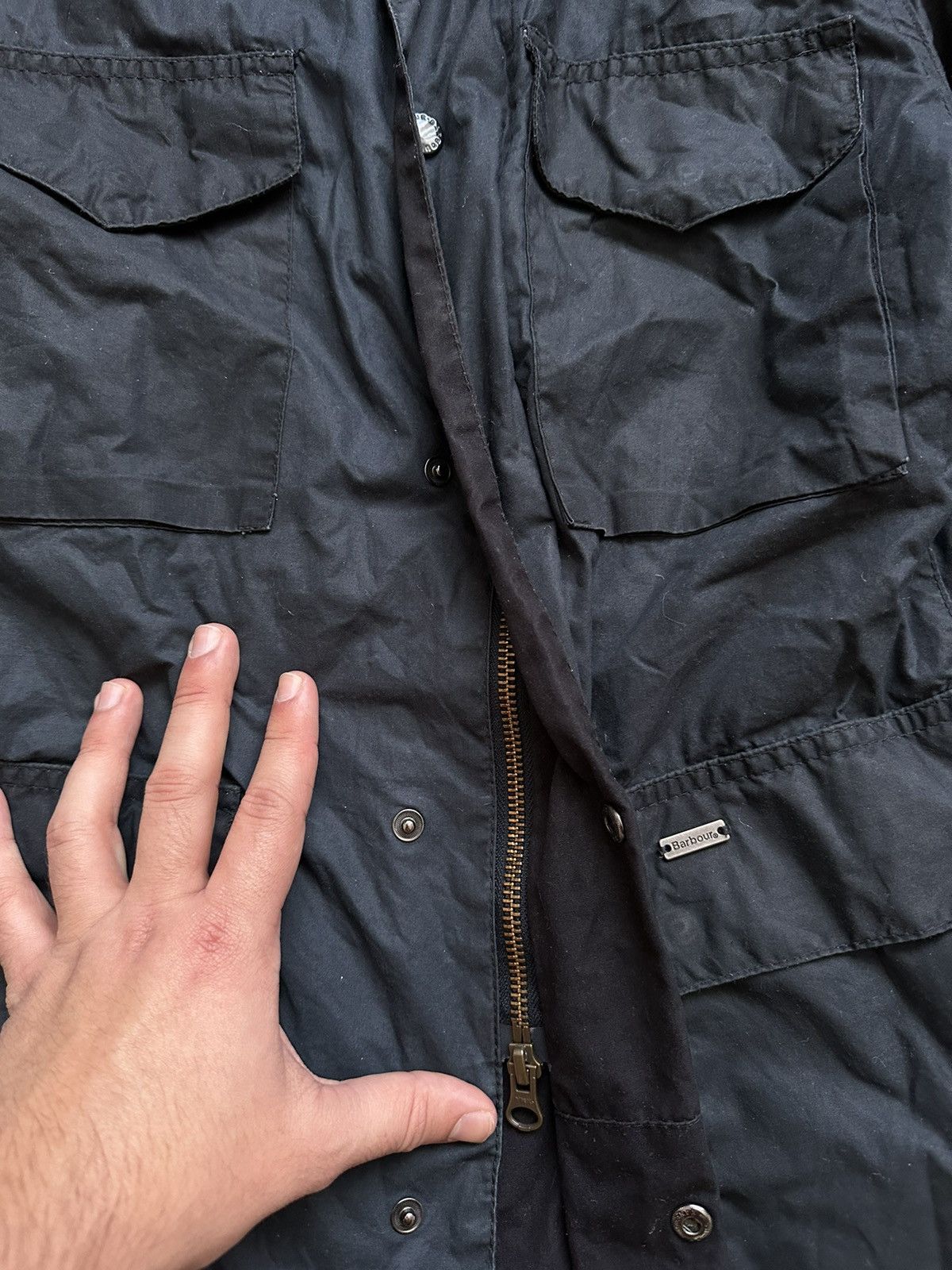 Barbour Vintage Barbour Tailored Sapper Waxed Jacket Size US S / EU 44-46 / 1 - 7 Thumbnail