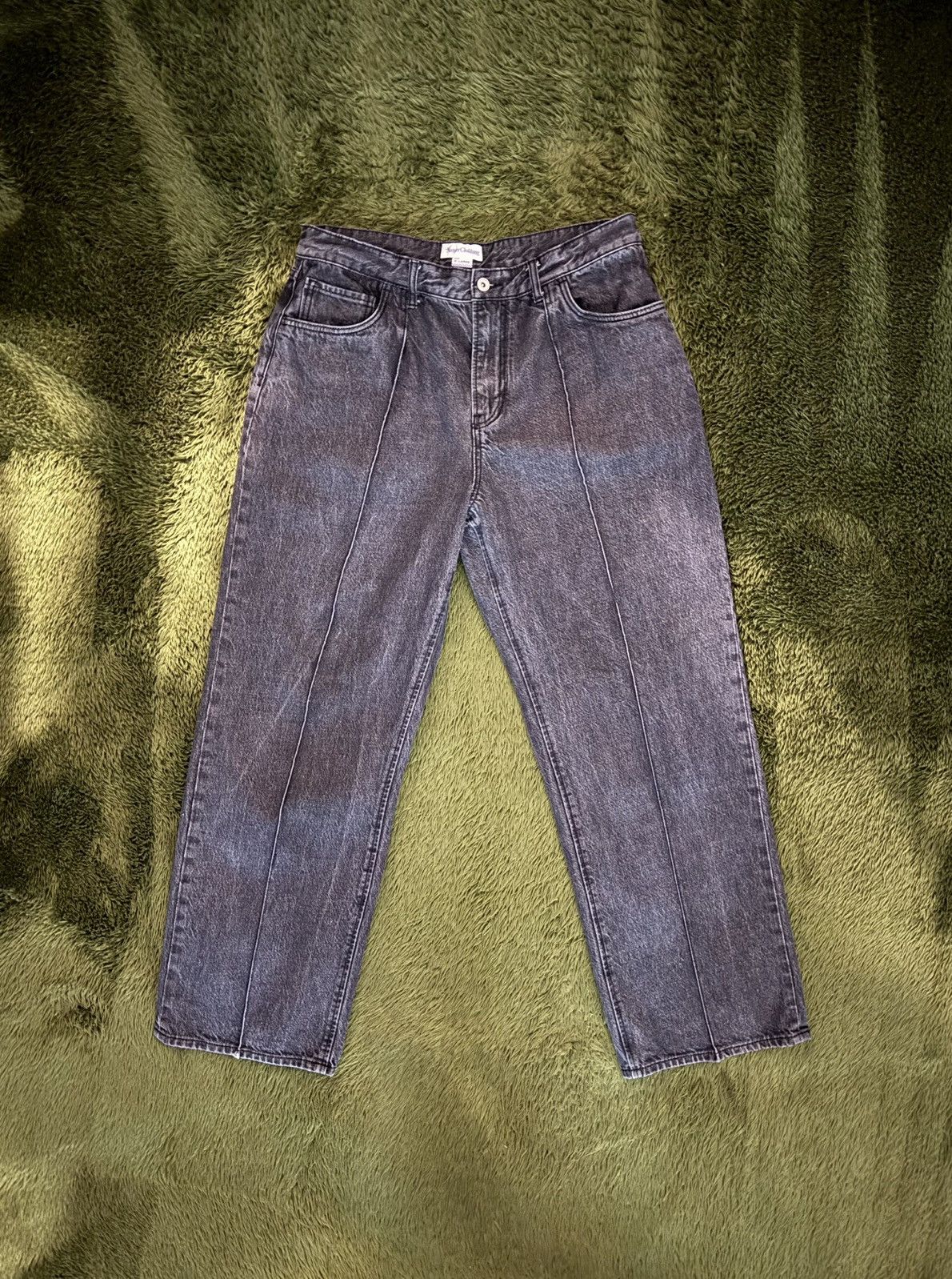 Japanese Brand [XL] Namerclothing (Korean brand) Pin-tuck Denim Pants Grey Size US 32 / EU 48 - 1 Thumbnail