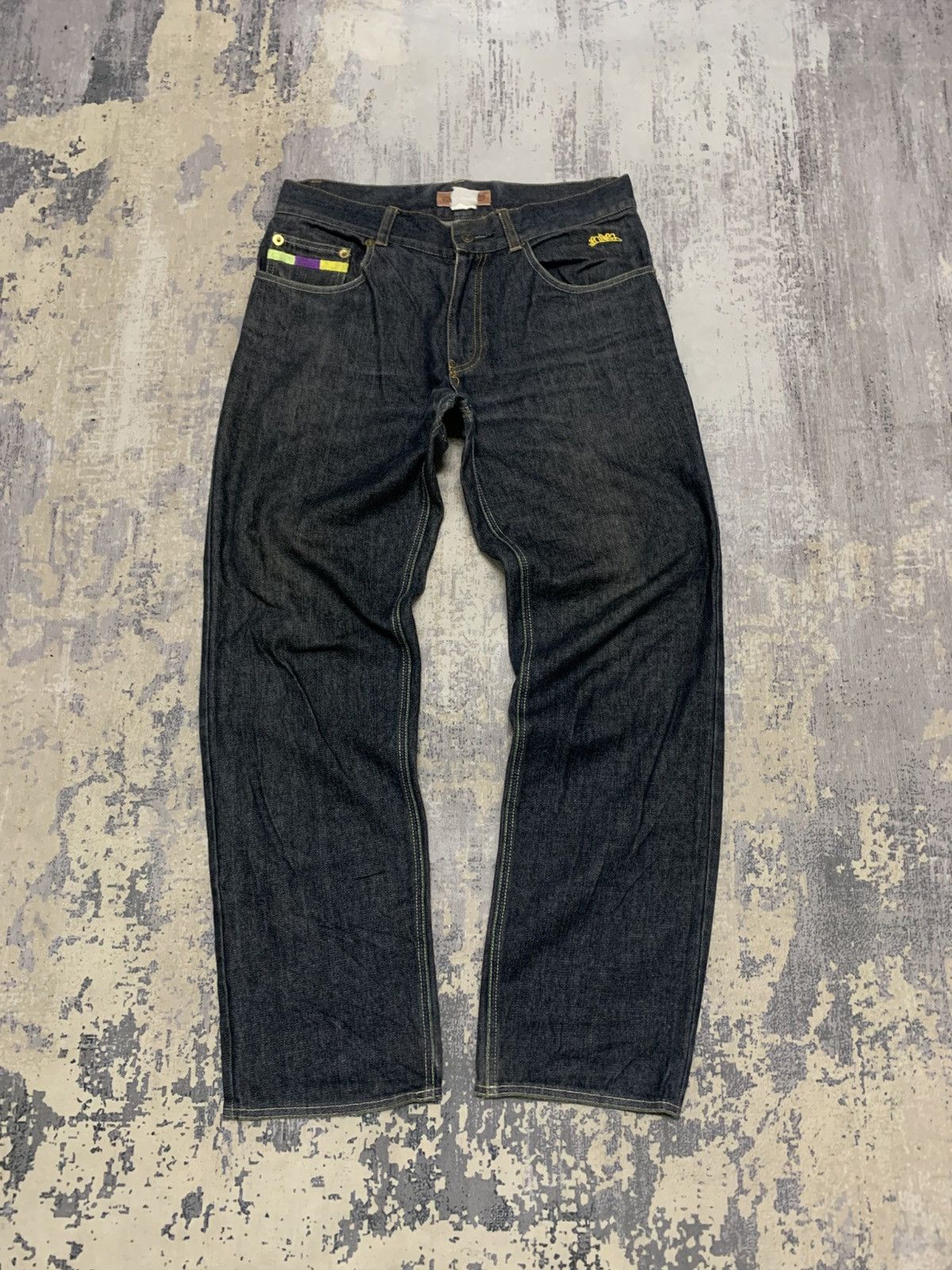 Japanese Brand Japanese Brand Octopus Army Black Loose Fit Jeans Size US 32 / EU 48 - 1 Thumbnail