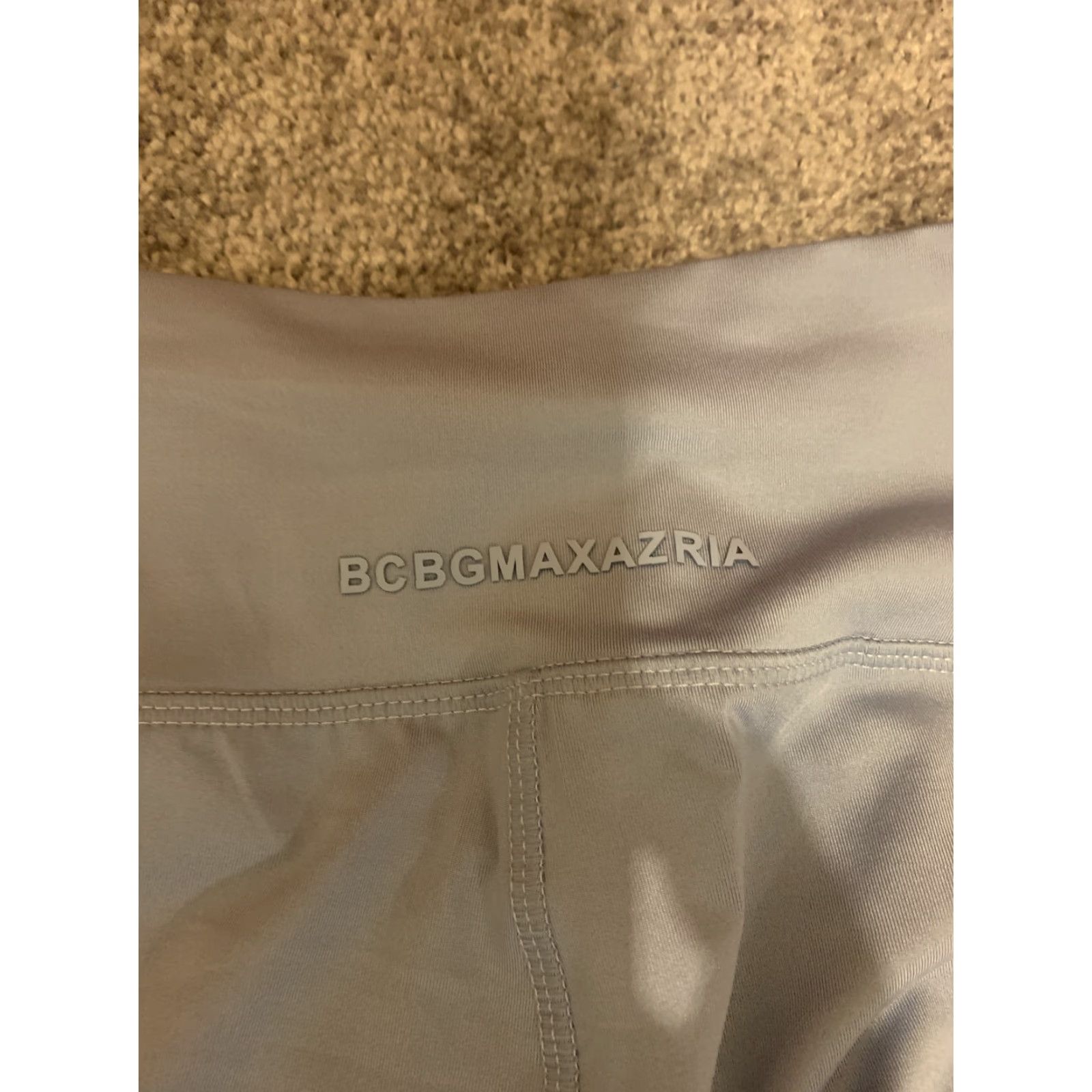 Bcbgmaxazria Max Azria BCBG Leggings Colorblock High Waist S Womens Multicolor Moisture Wicking Pockets Stretch Activewear Athletic Eventide Blue Size 28" / US 6 / IT 42 - 4 Thumbnail