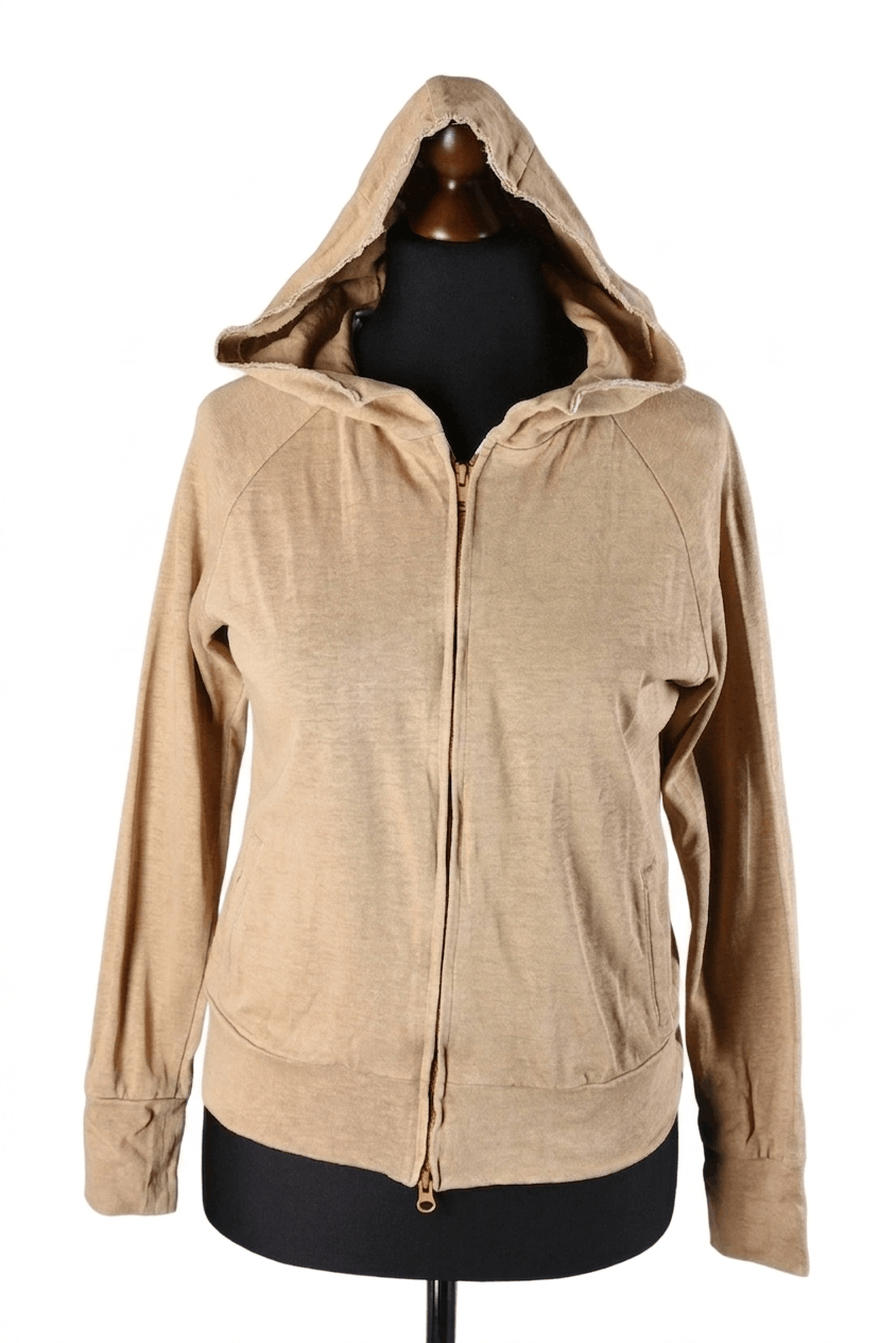 Yohji Yamamoto Women's Y's Yohji Yamamoto Zip Up Hoodie Beige Jacket Size M Size M / US 6-8 / IT 42-44 - 1 Thumbnail